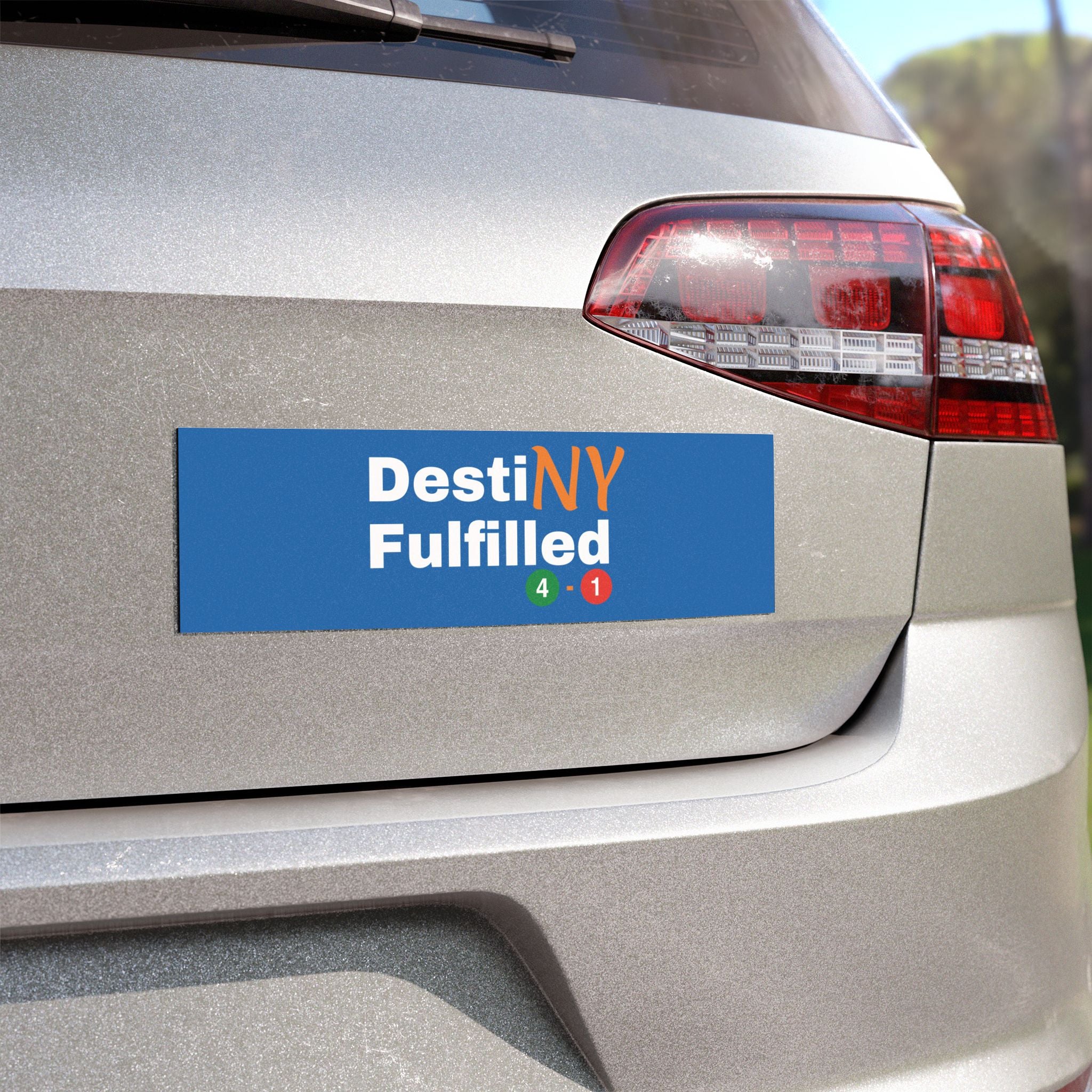 "DestiNY Fulfilled" Car Magnet — 53 Years in the Making (New York Championship)