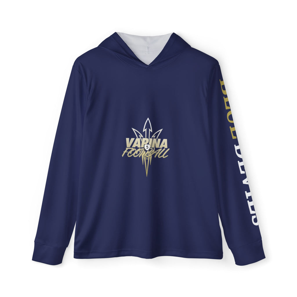 Varina Blue Devels Route 5 Footbal Warmup Hoodie (AOP) - Navy