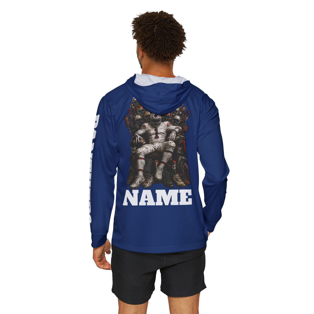 Panther Pride Football Warmup Hoodie (AOP) - Royal