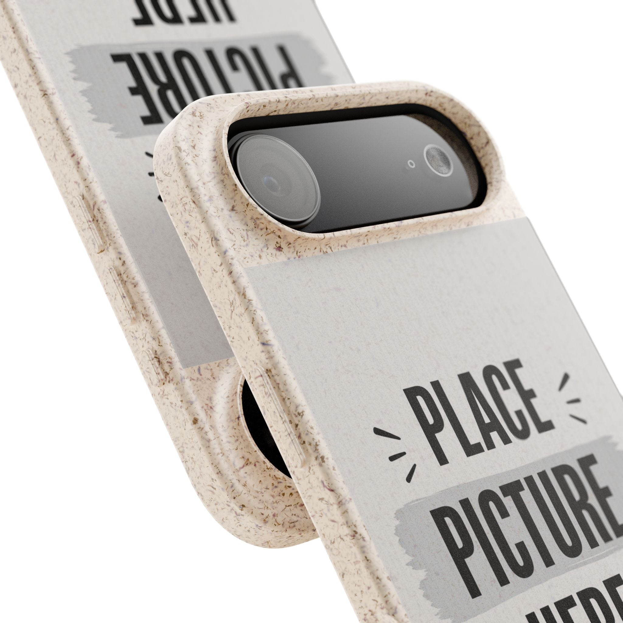 Biodegradable Phone Case — Eco-Friendly Customizable "Place Picture Here" Design