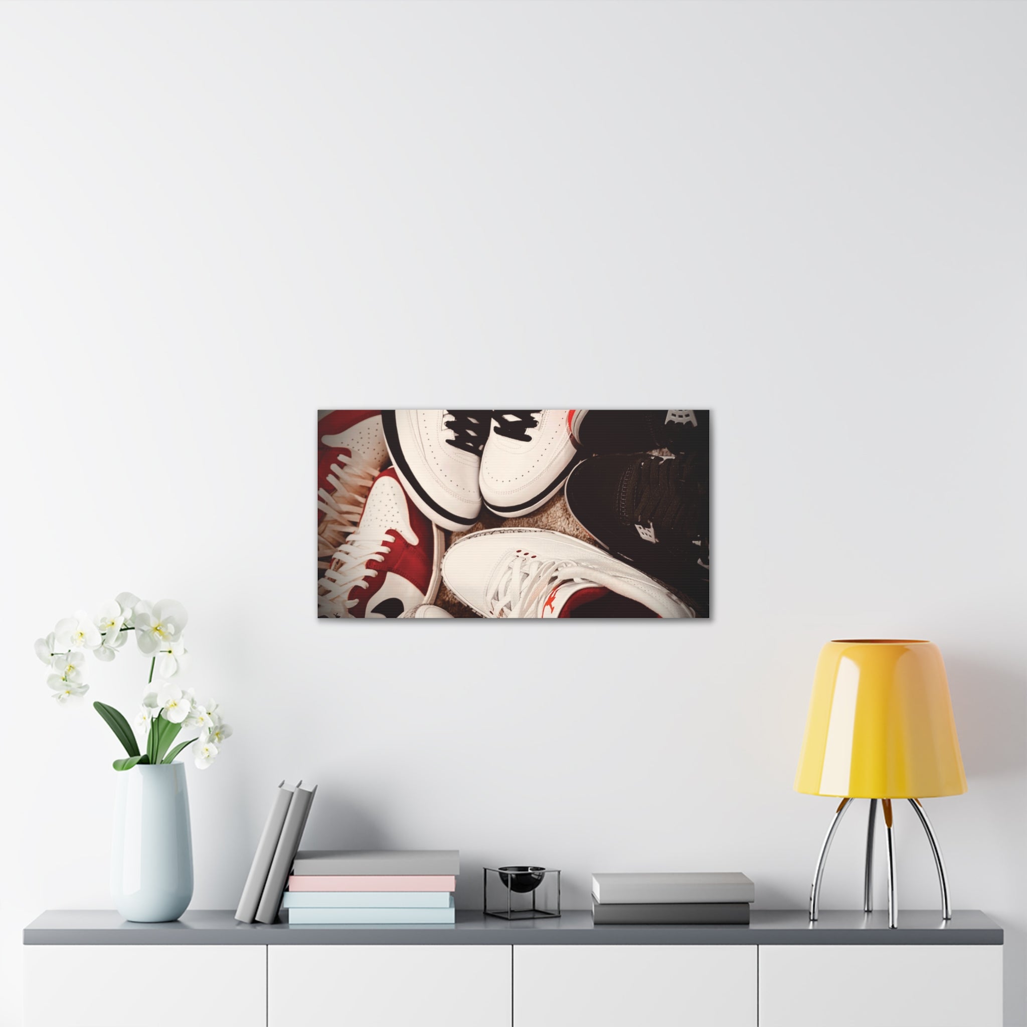 Sneaker Canvas Wall Art - Stretched 0.75" Shoe Print