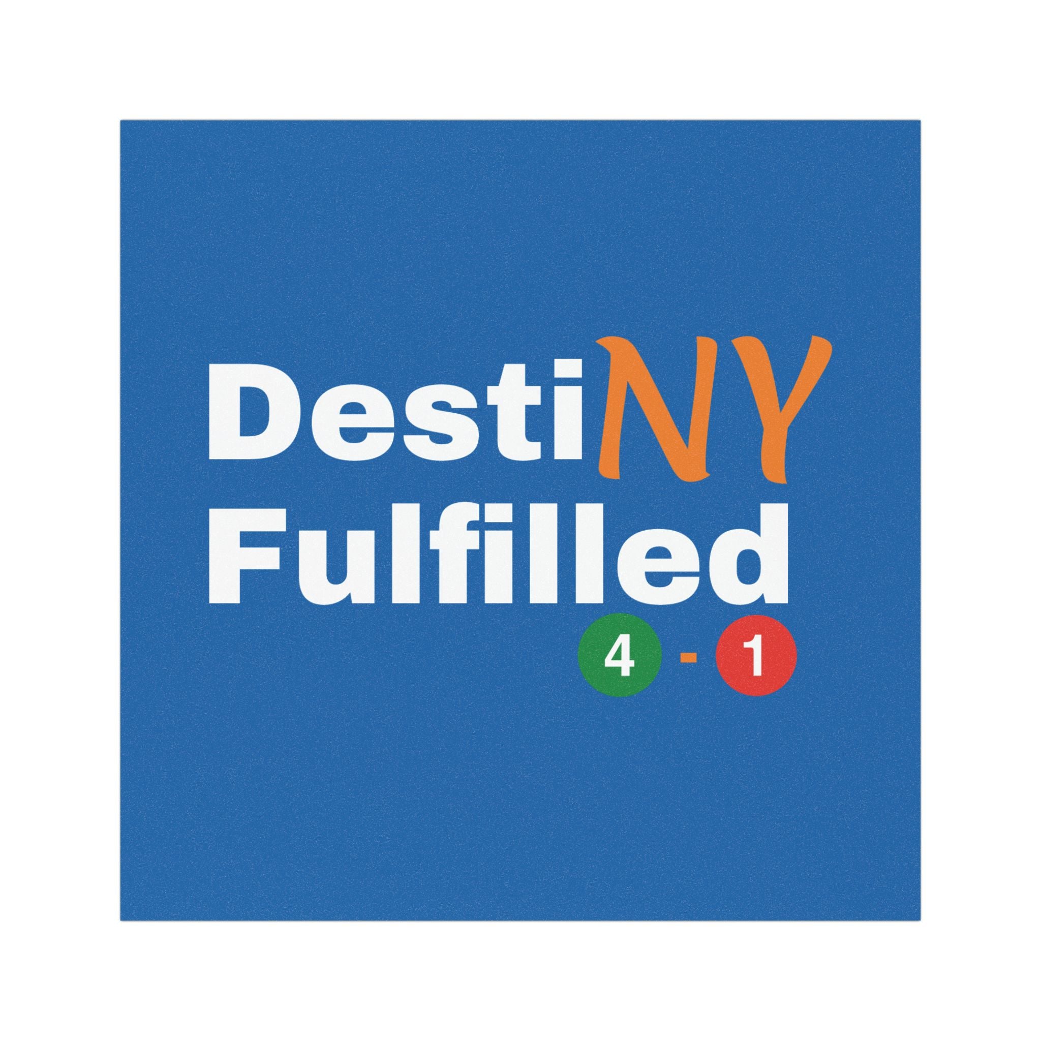 "DestiNY Fulfilled" Car Magnet — 53 Years in the Making (New York Championship)