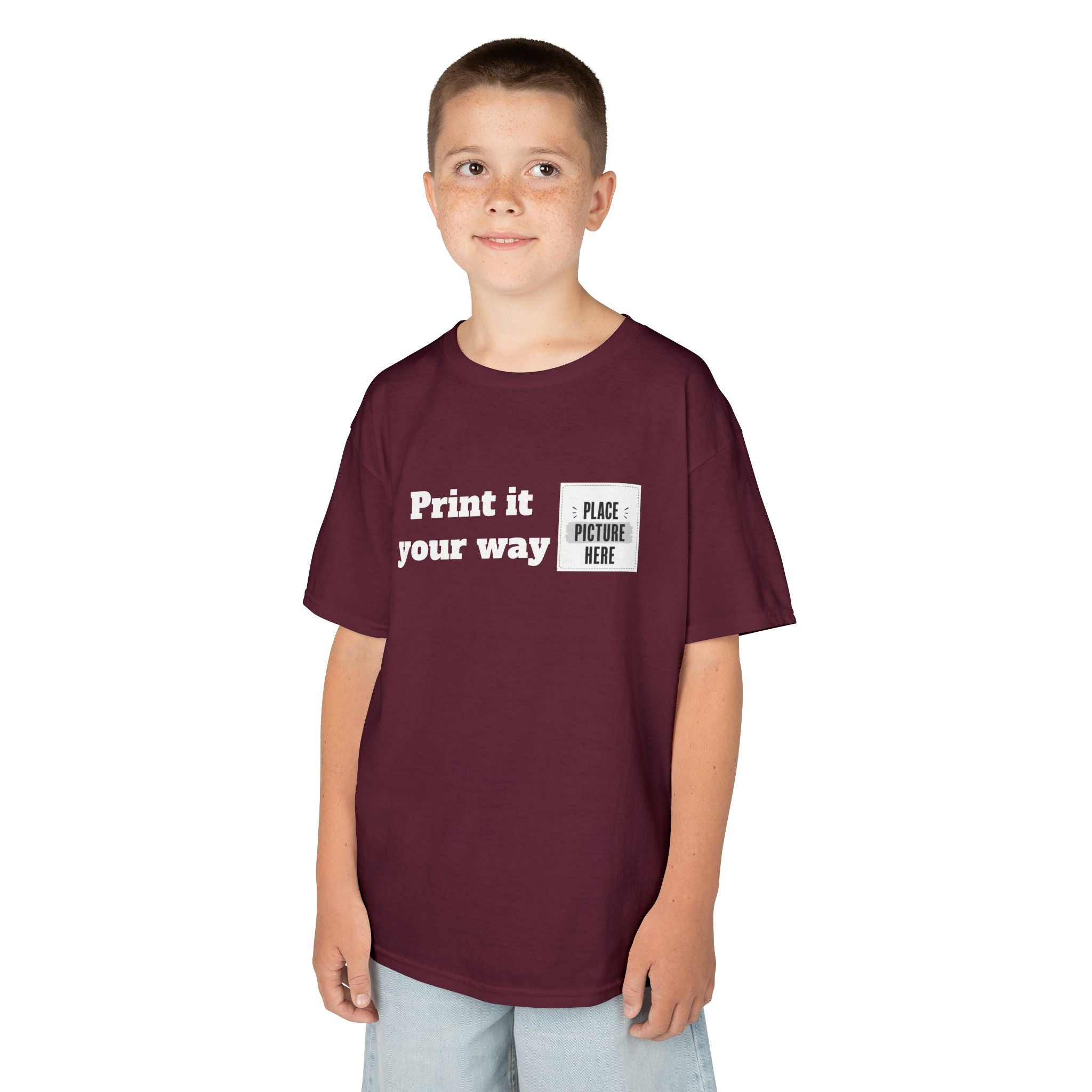 Personalized Tee for Birthdays, Team & School — "Designed by  You" Customizable Kids T-Shirt
