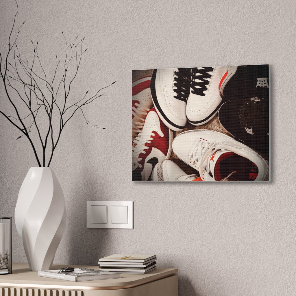 Sneaker Canvas Wall Art - Stretched 0.75" Shoe Print
