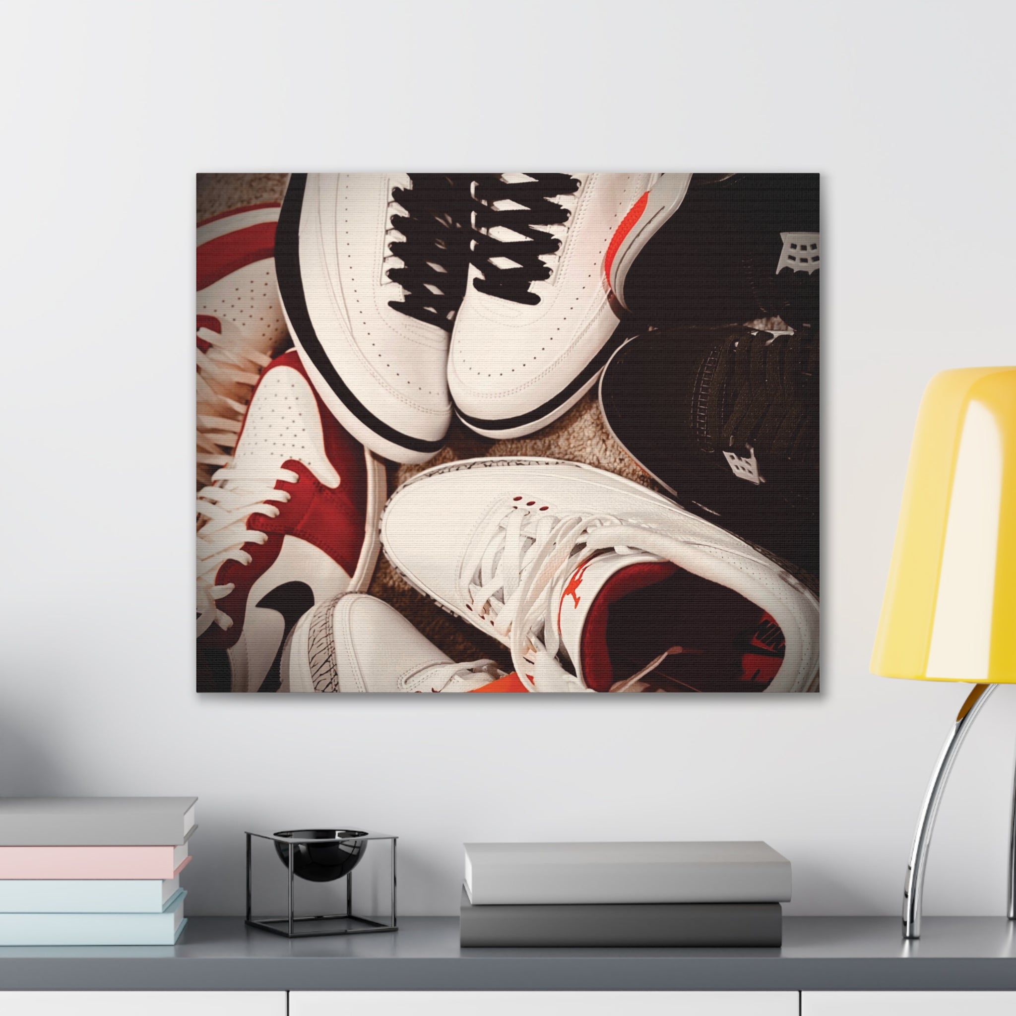 Sneaker Canvas Wall Art - Stretched 0.75" Shoe Print