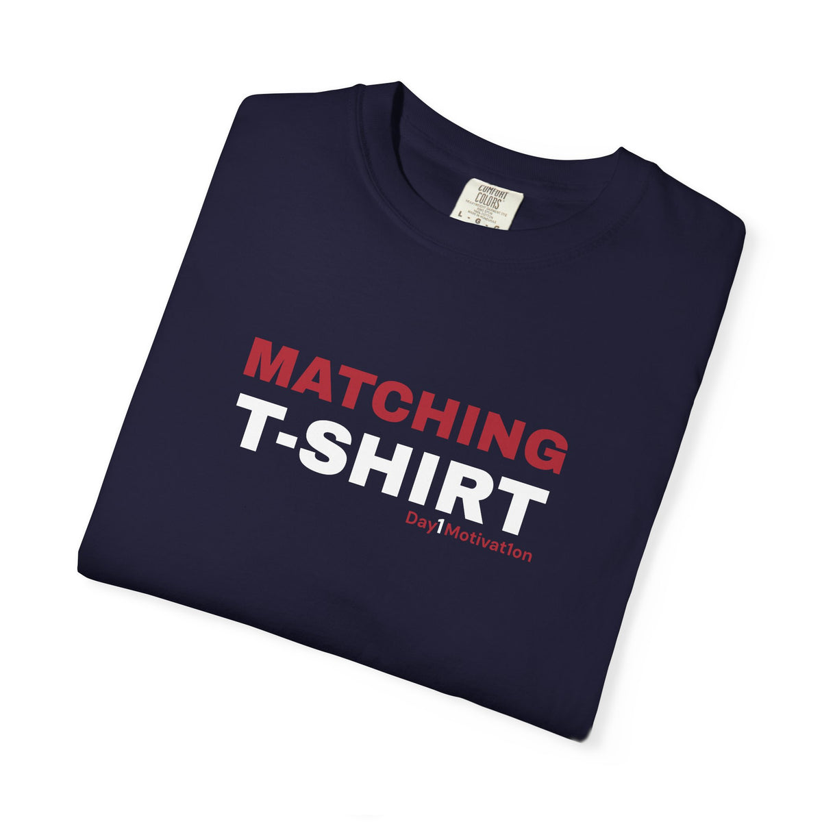 "Matching T-Shirt" I Unisex Graphic Tee With Chicago Red and Black Text variant