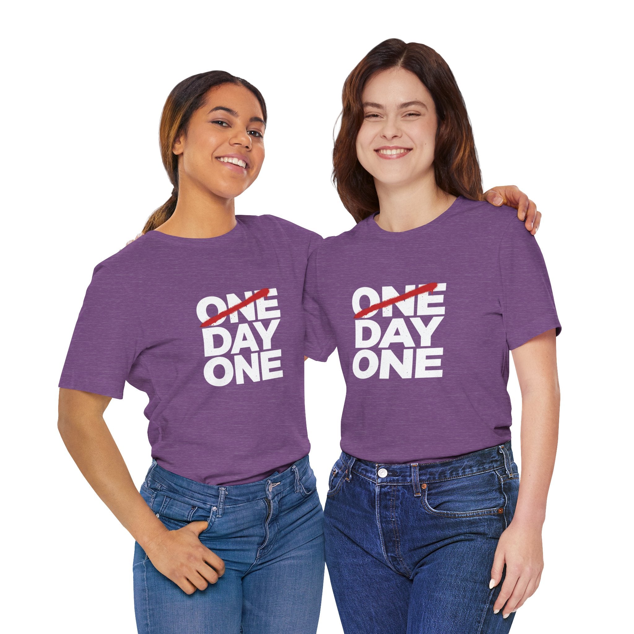 “Day One” Unisex Tee - White Text