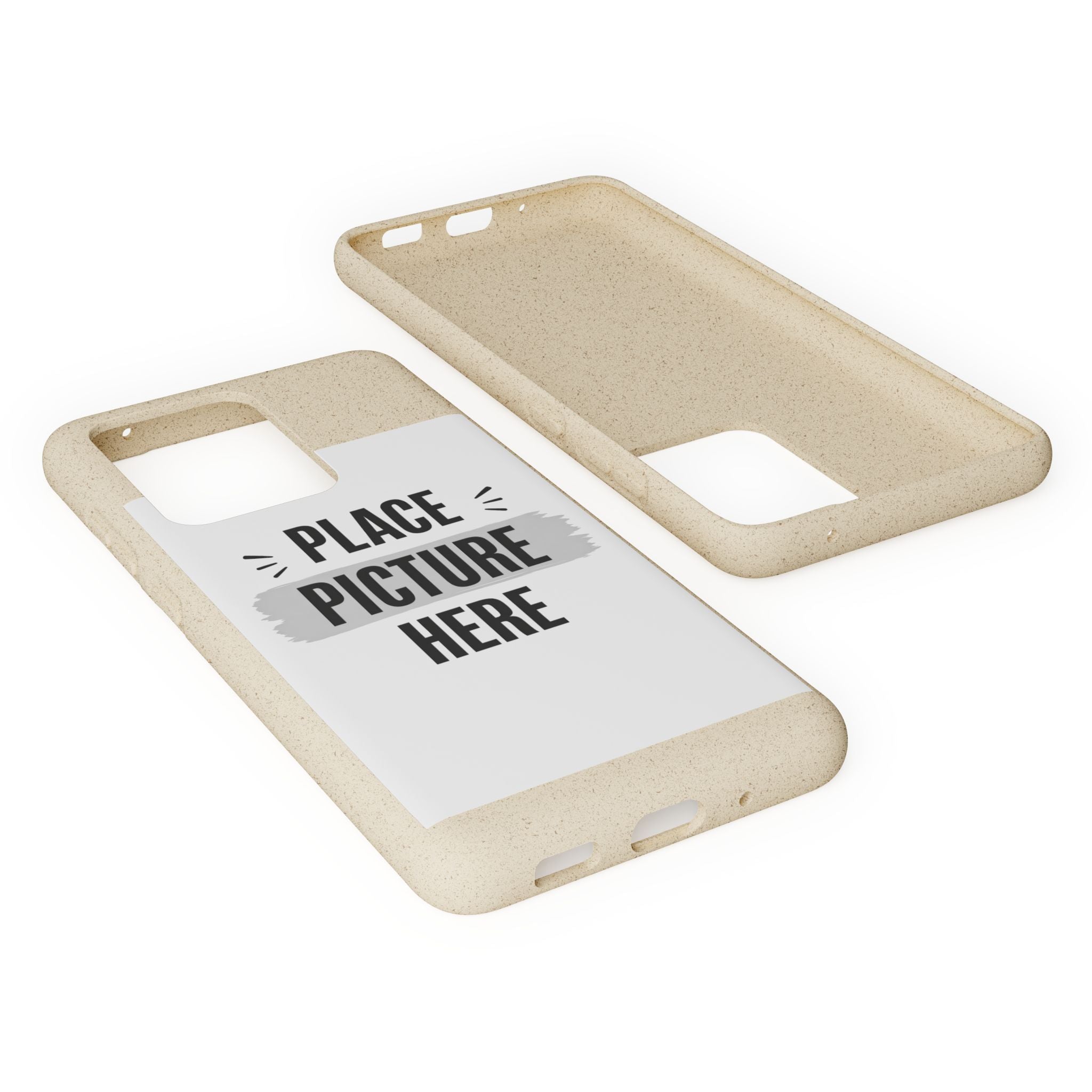 Biodegradable Phone Case — Eco-Friendly Customizable "Place Picture Here" Design