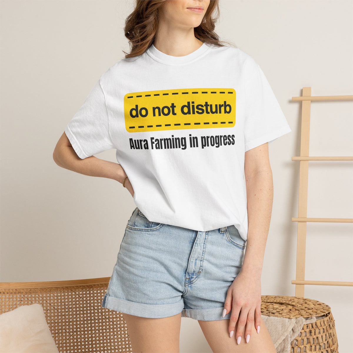 Do Not Disturb T-Shirt  "Aura Farming in Progress" —Funny Spiritual Tee