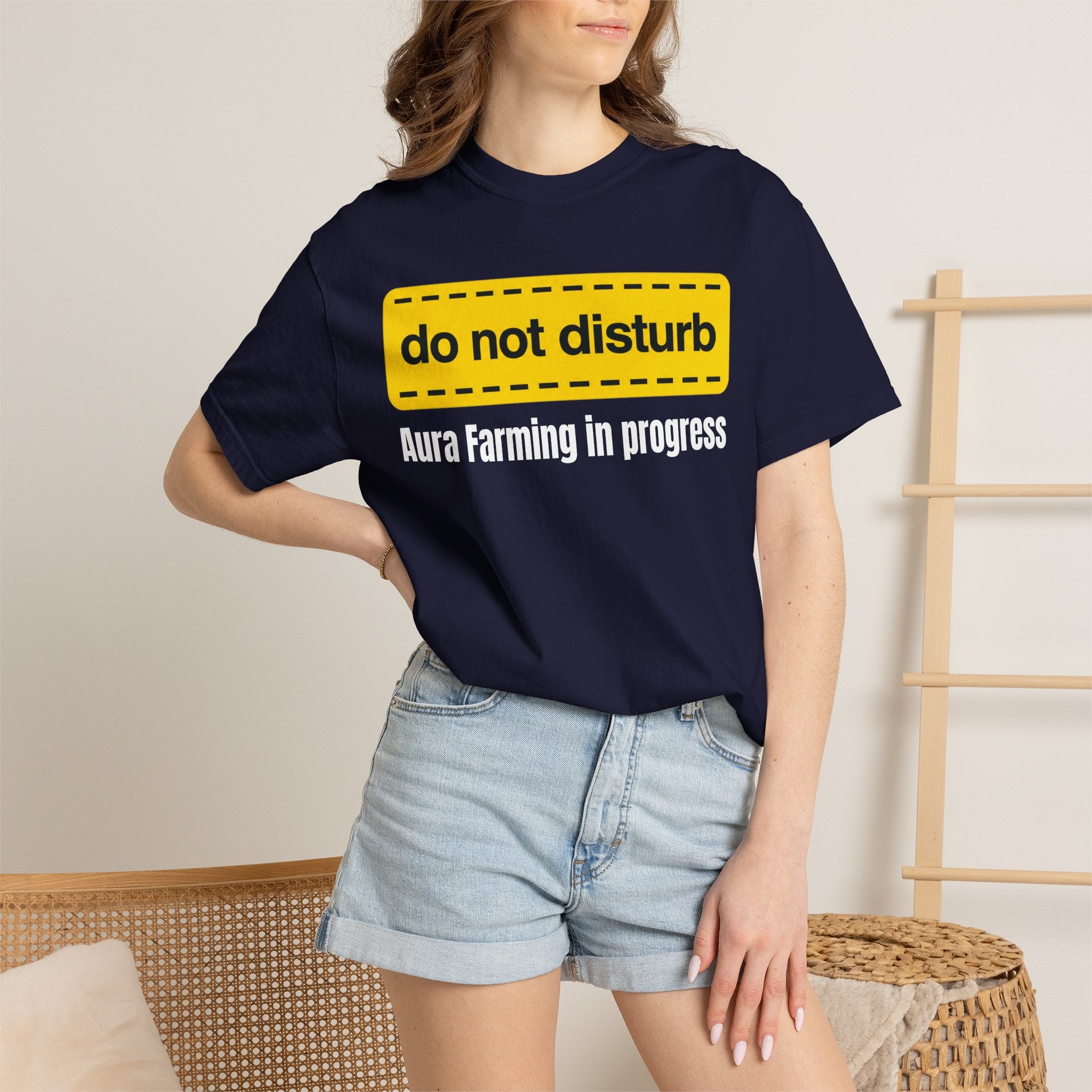 Do Not Disturb T-Shirt  "Aura Farming in Progress" —Funny Spiritual Tee