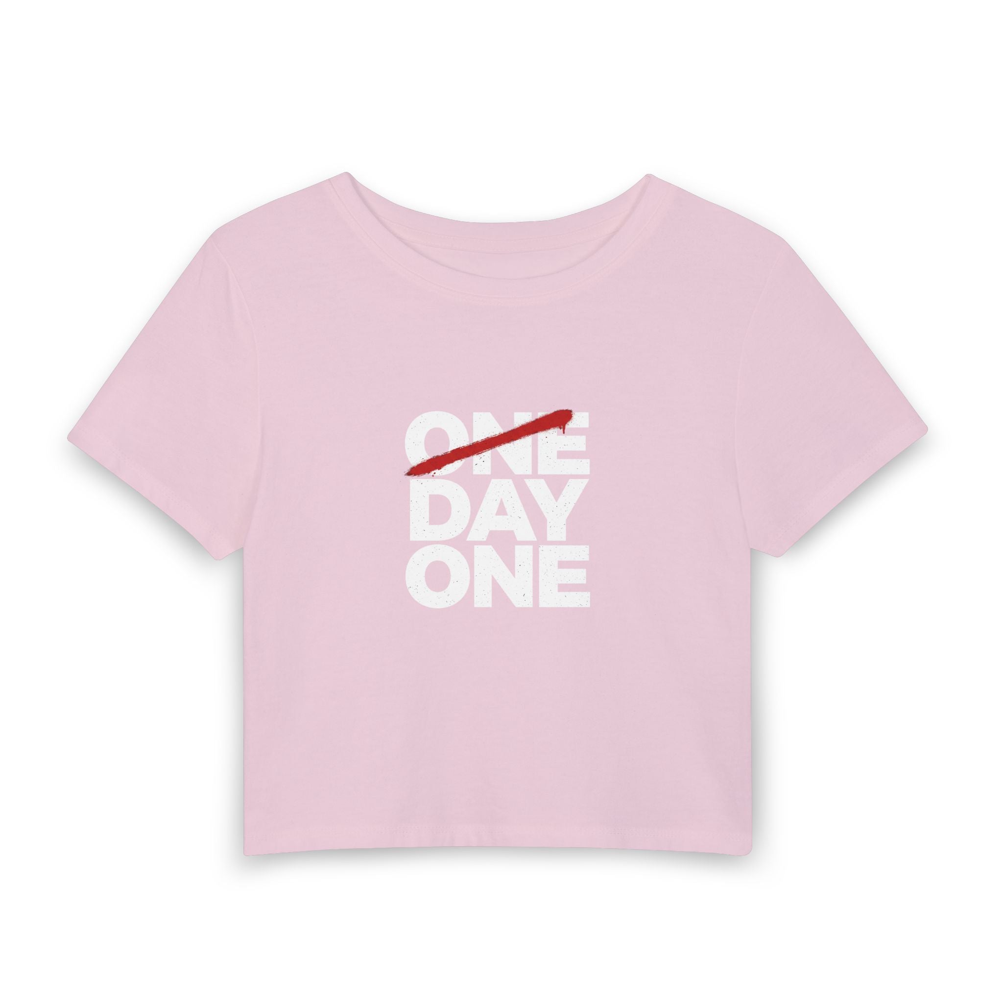 "Day One" Women's Crop Tee