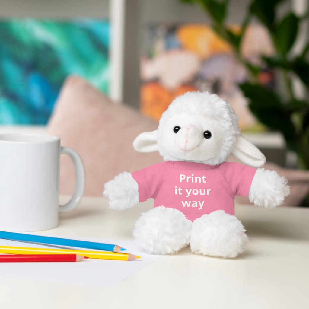 Custom T-Shirt Stuffed Animal  — Personalized with 'Print it your way' Tee