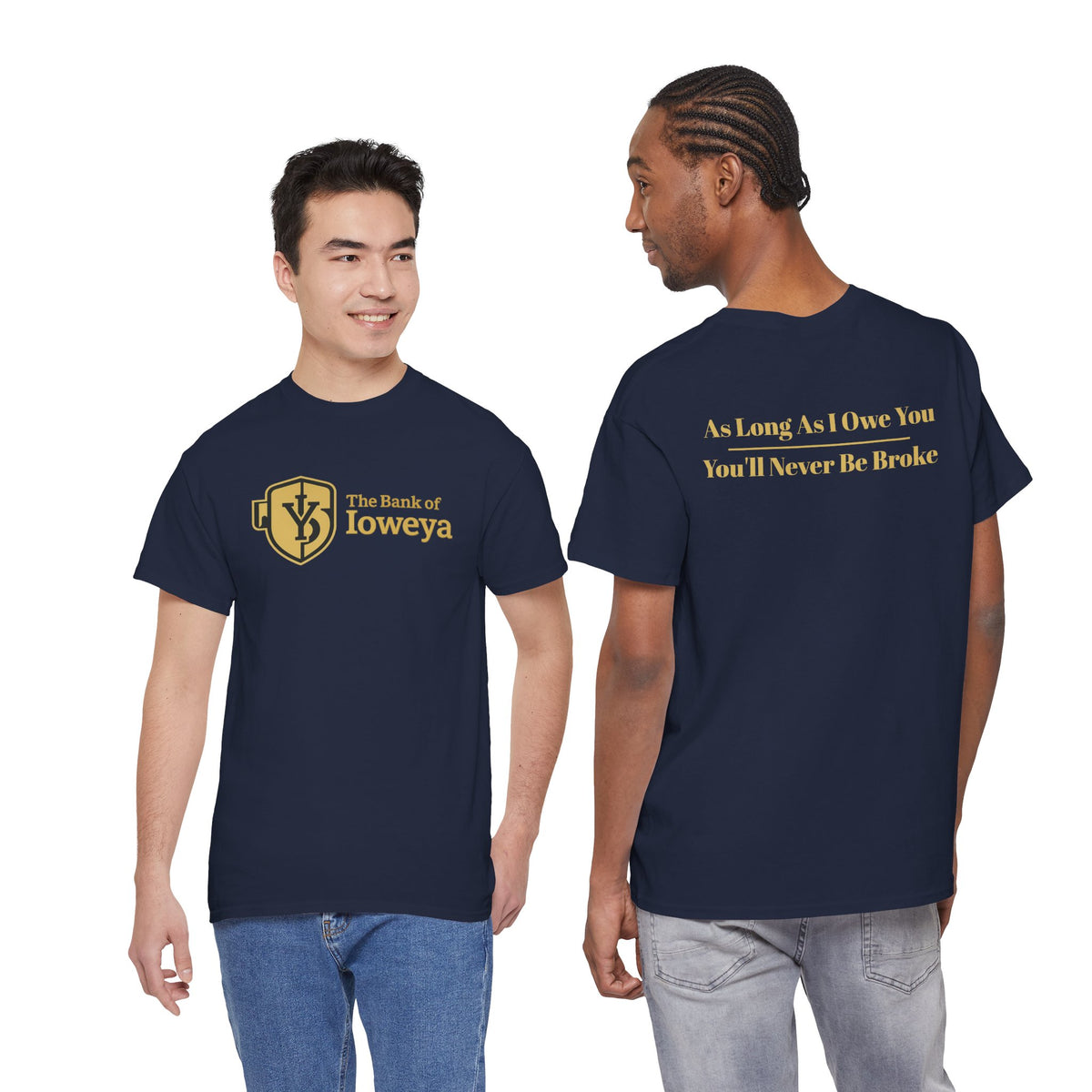 “IOU" Funny Unisex — Graphic Tee