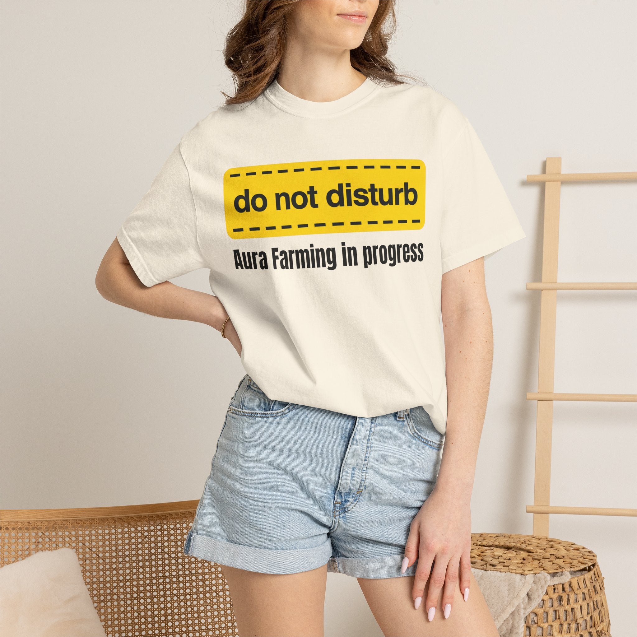 Do Not Disturb T-Shirt  "Aura Farming in Progress" —Funny Spiritual Tee