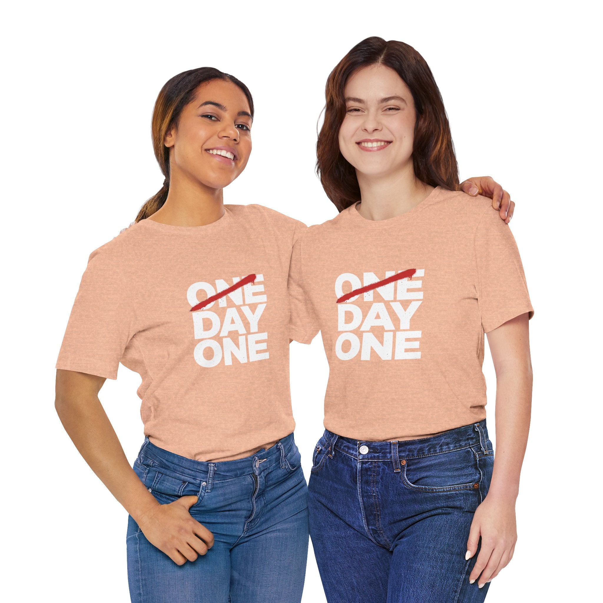 “Day One” Unisex Tee - White Text