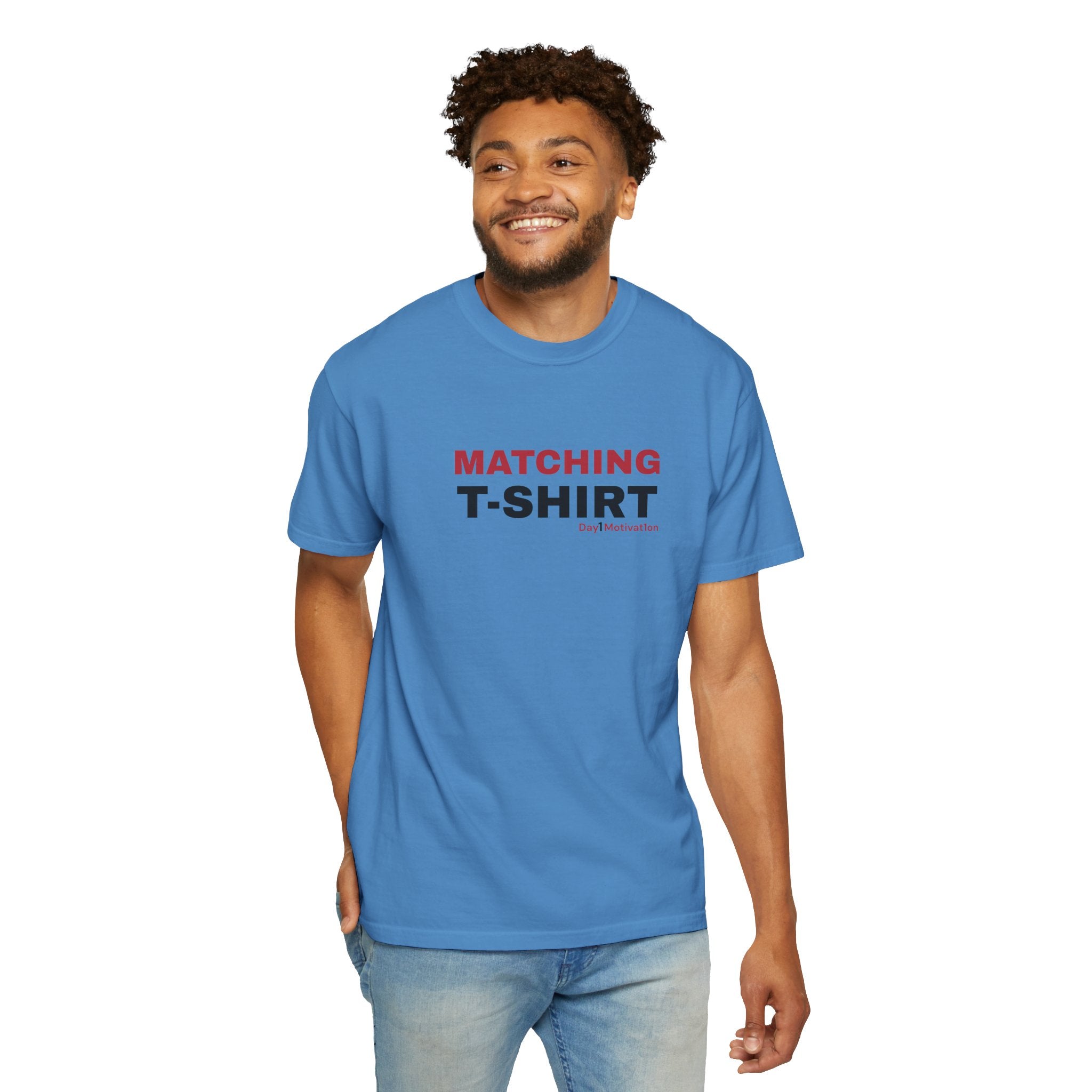 "Matching T-Shirt" I Unisex Graphic Tee With Chicago Red and Black Text variant