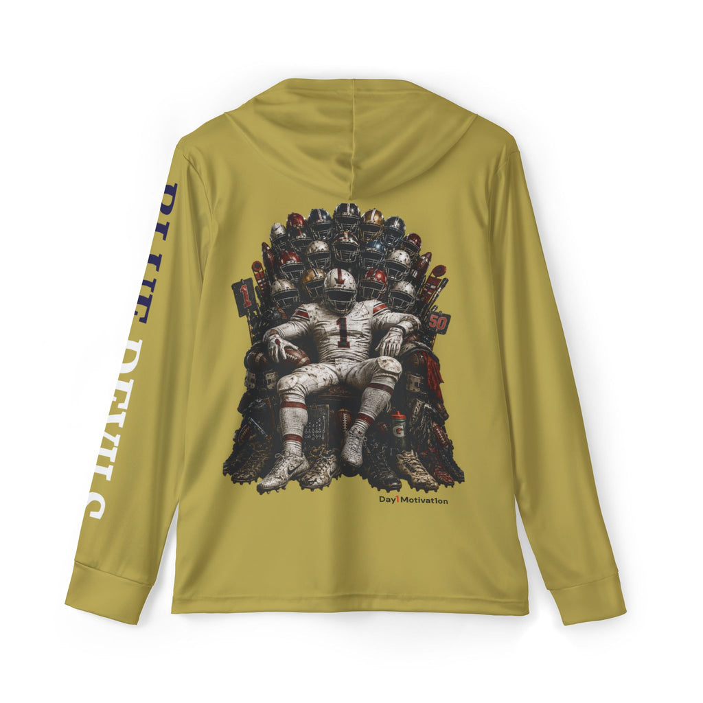 Varina Route 5 Football Warmup Hoodie (AOP) - Vegas Gold