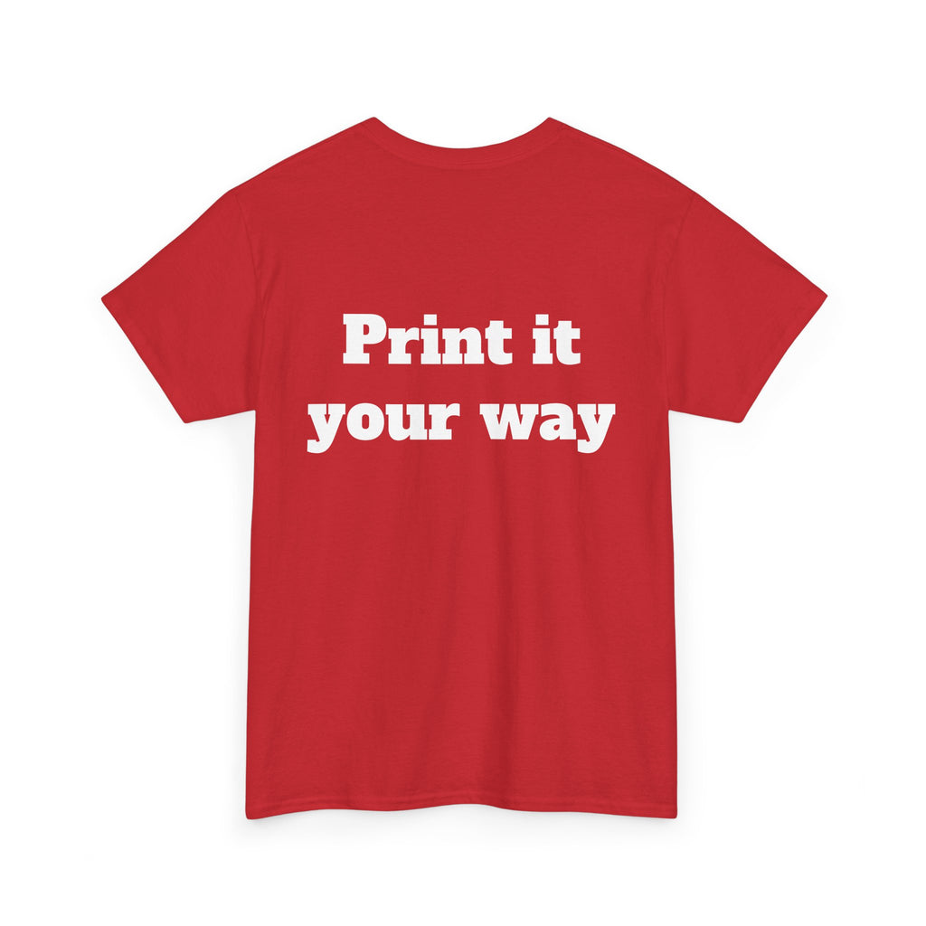 Personalized Graphic Tee for School, Team & Club — "Designed by You" Unisex T-Shirt