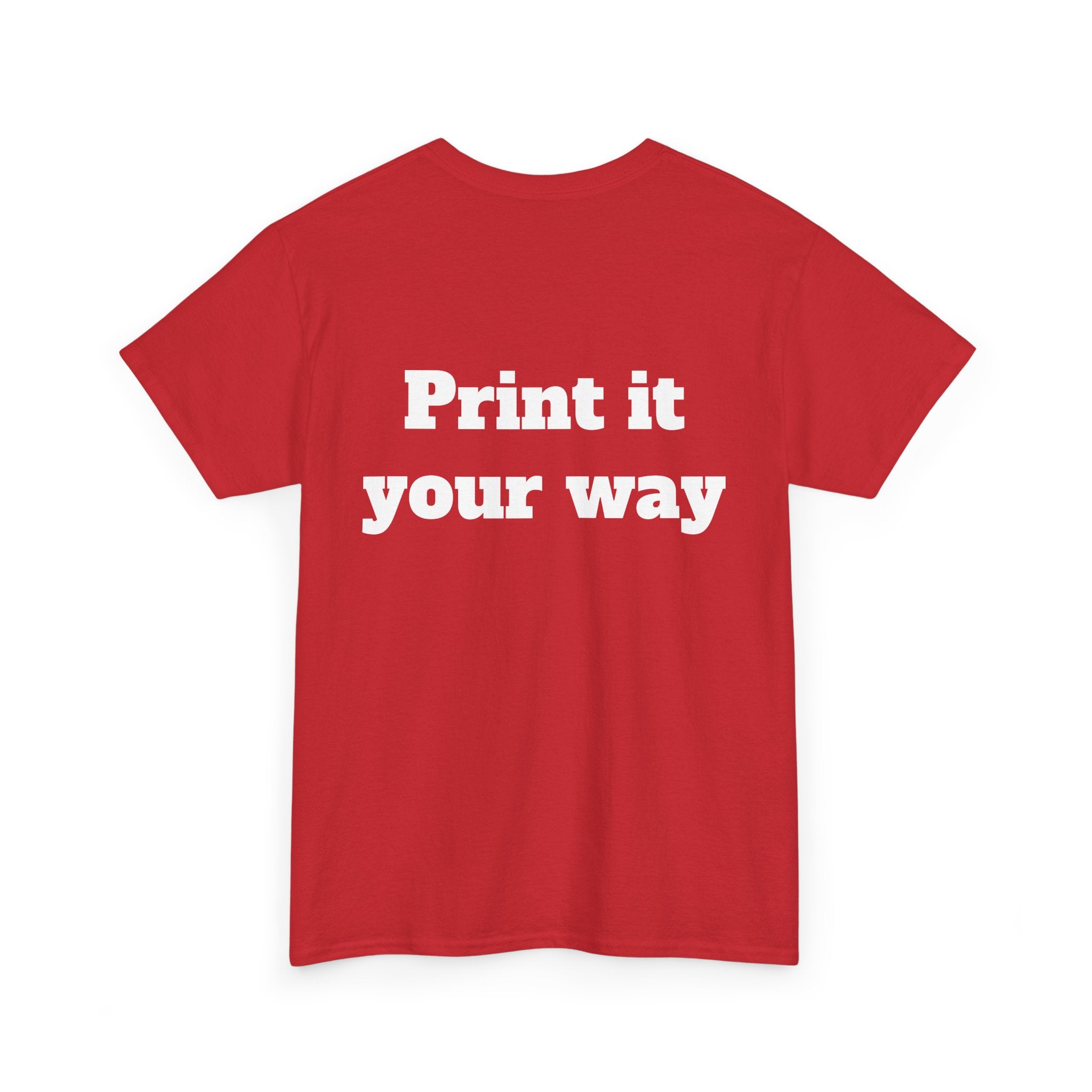 Personalized Graphic Tee for School, Team & Club — "Designed by You" Unisex T-Shirt