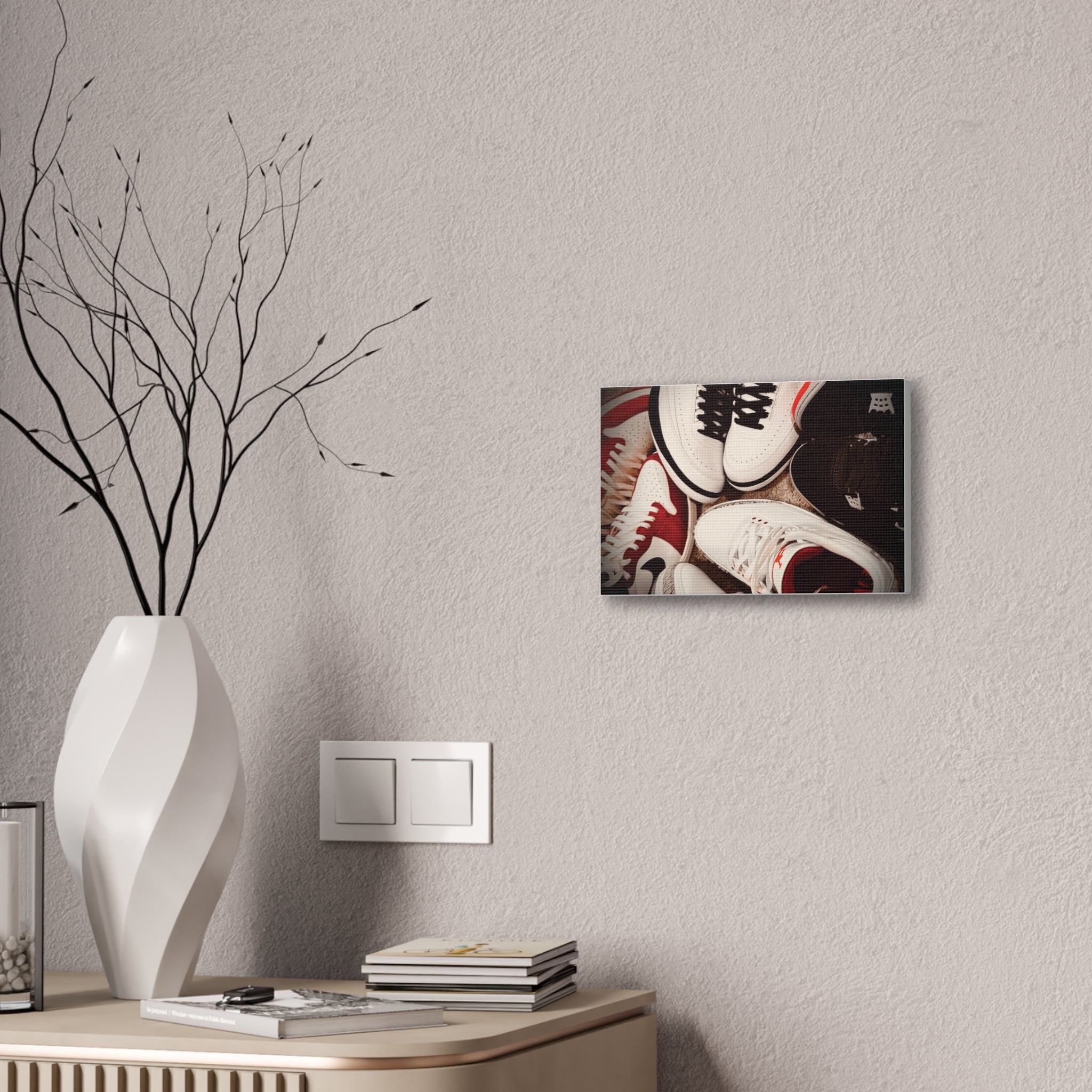 Sneaker Canvas Wall Art - Stretched 0.75" Shoe Print