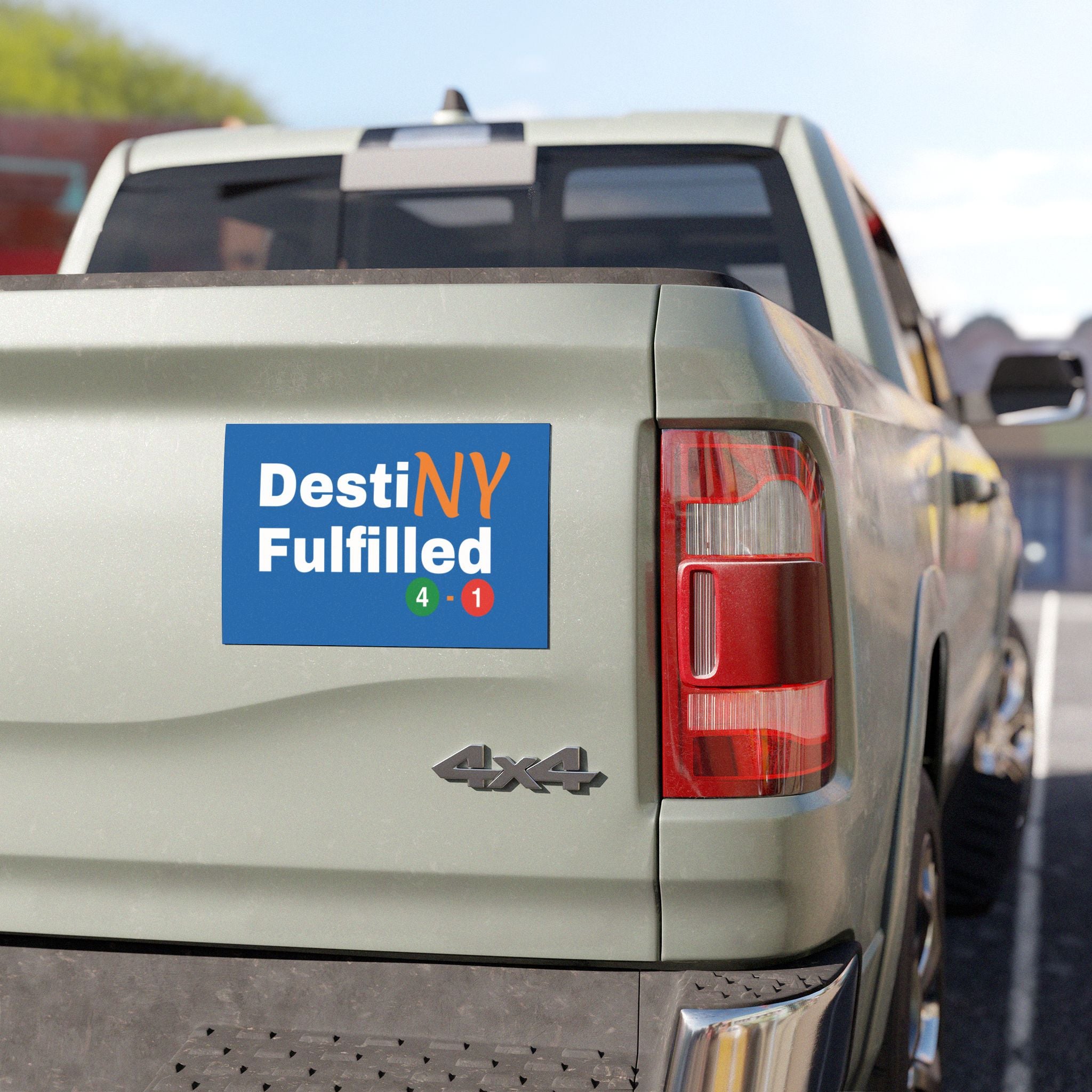 "DestiNY Fulfilled" Car Magnet — 53 Years in the Making (New York Championship)