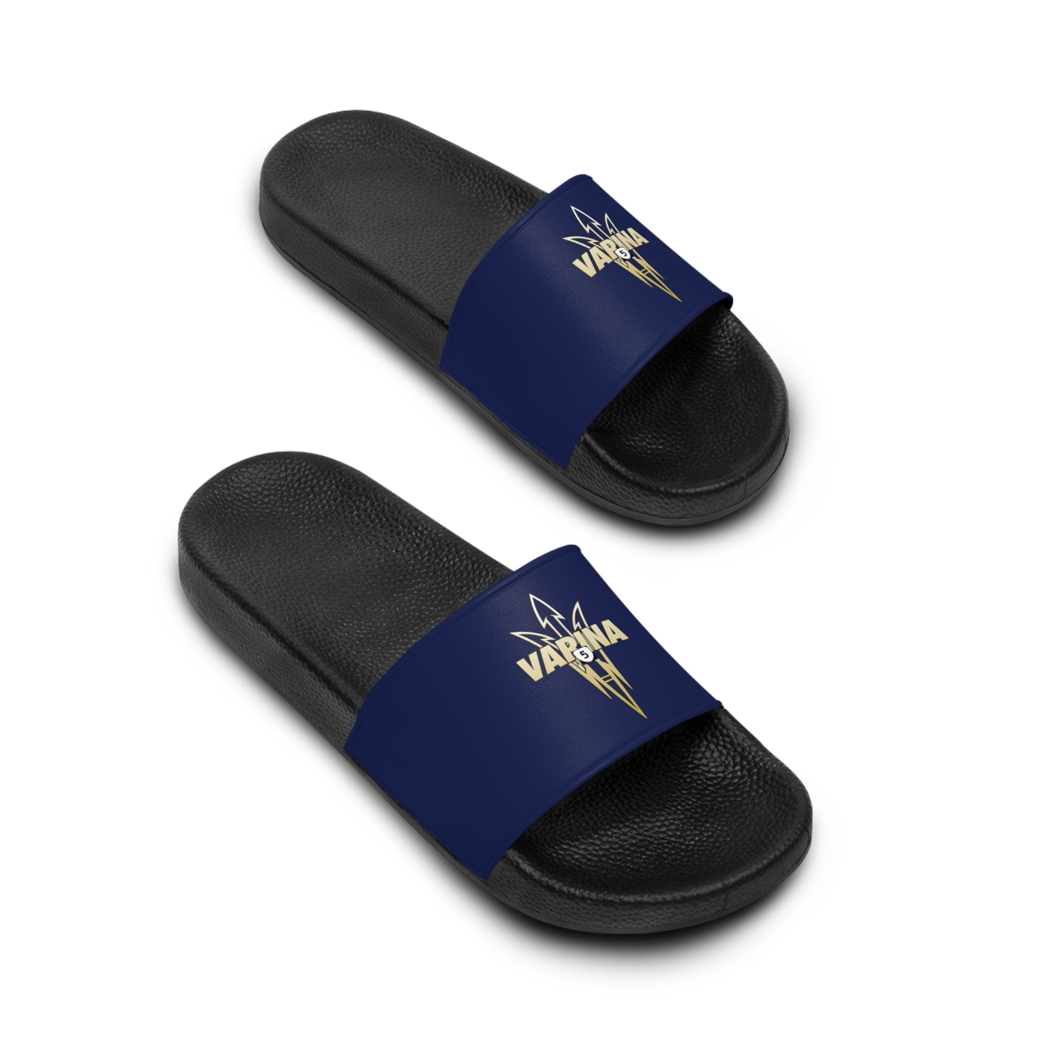 Men's VARINA Route 5 Logo Slides - Navy