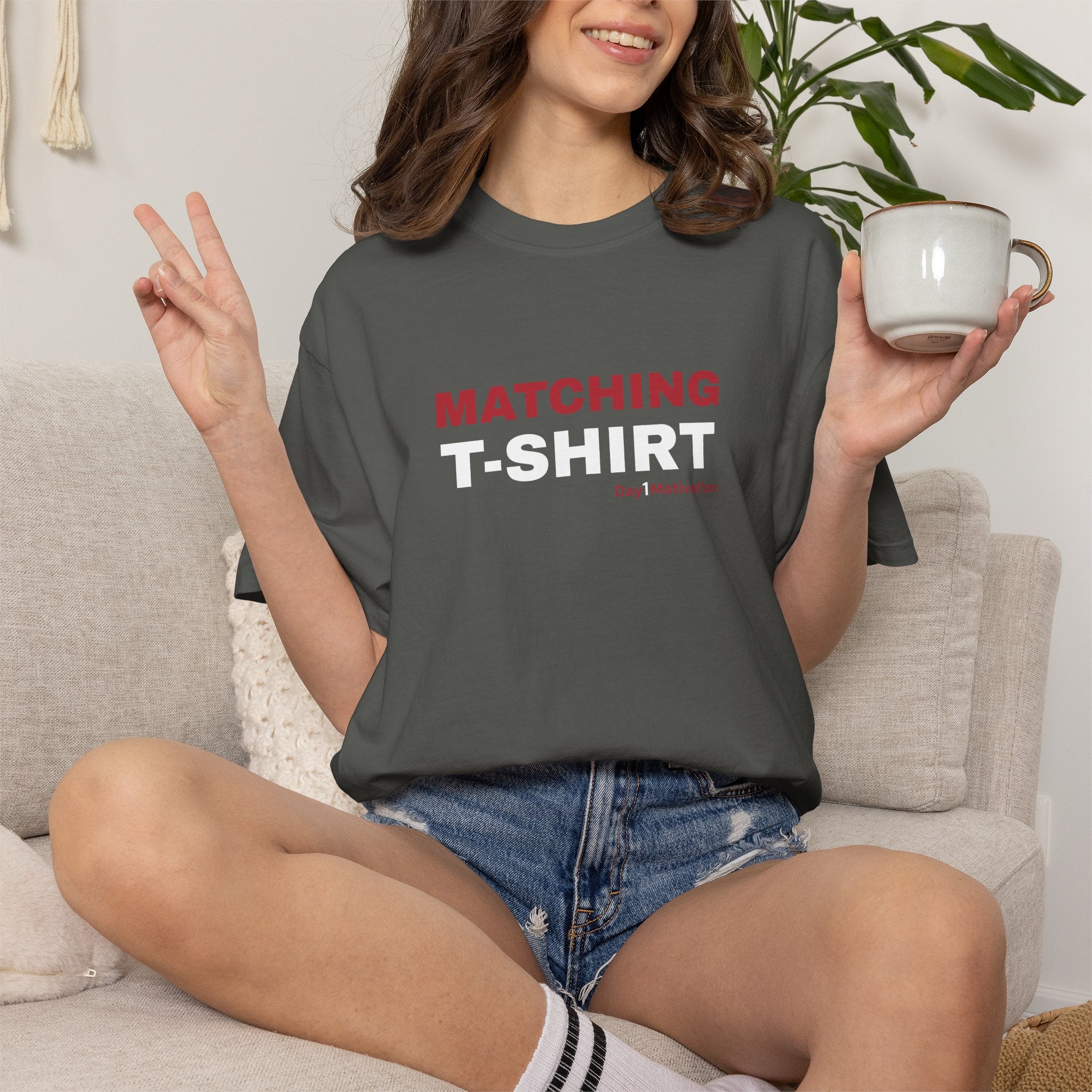 "Matching T-Shirt" | Unisex Graphic Tee with Chicago Red and White Text