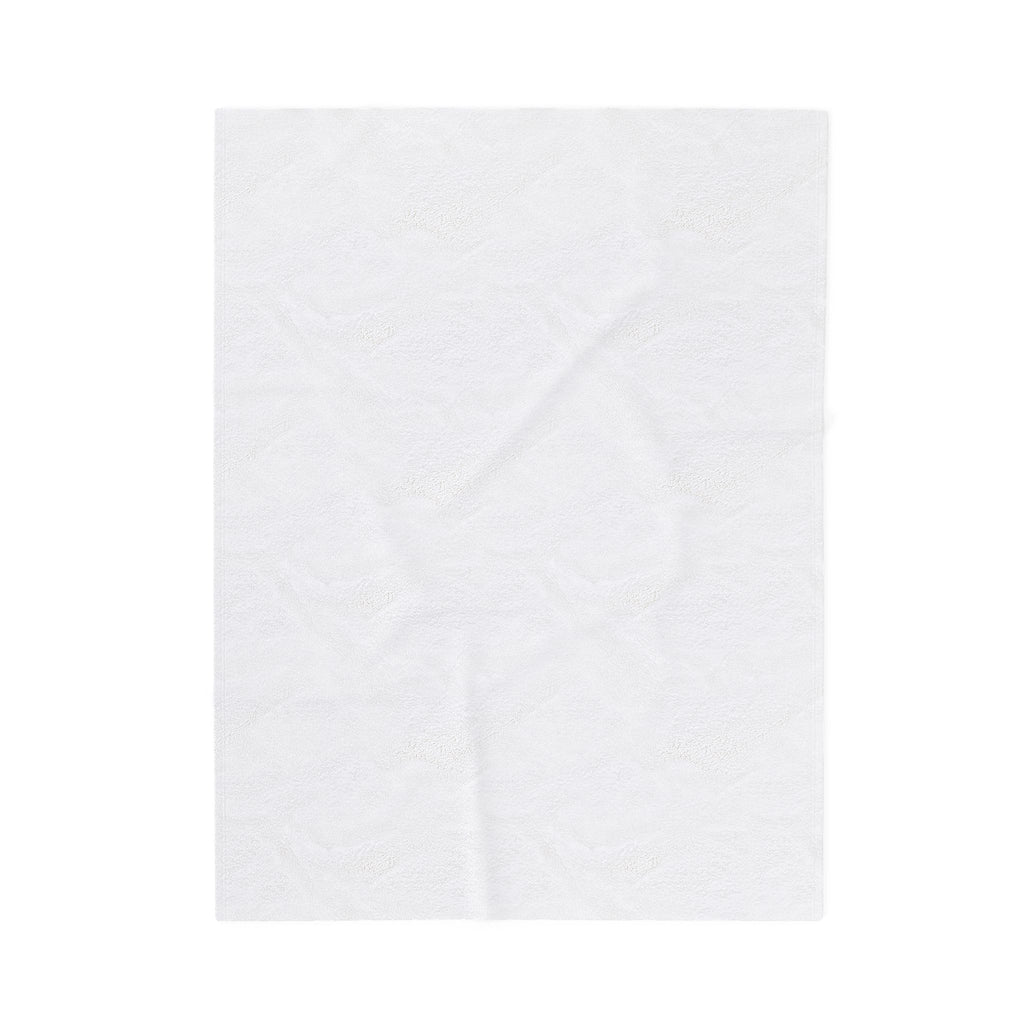 Varina Route 5 Logo Velveteen Plush Blanket – Soft Navy Throw