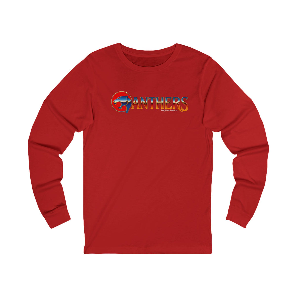 Panther Logo Long Sleeve Tee — Vintage Sport Team Shirt