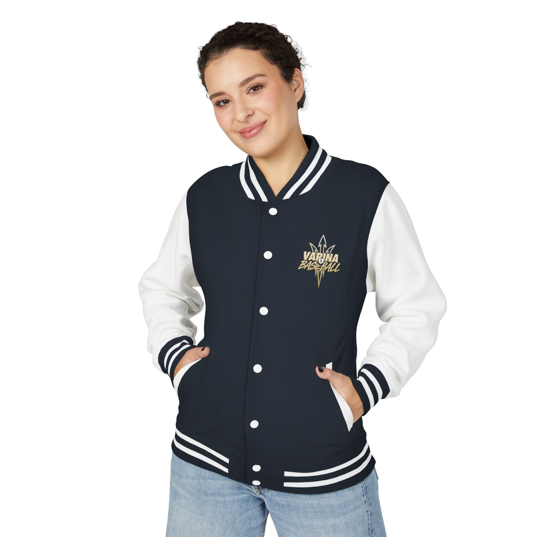 Varina Blue Devils Letterman Jacket — Personalized with name on back