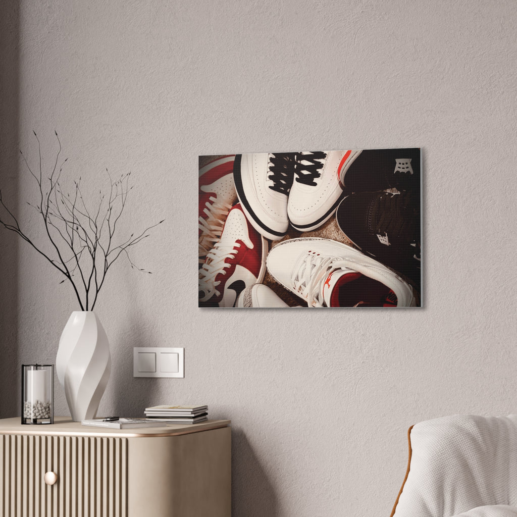 Sneaker Canvas Wall Art - Stretched 0.75" Shoe Print
