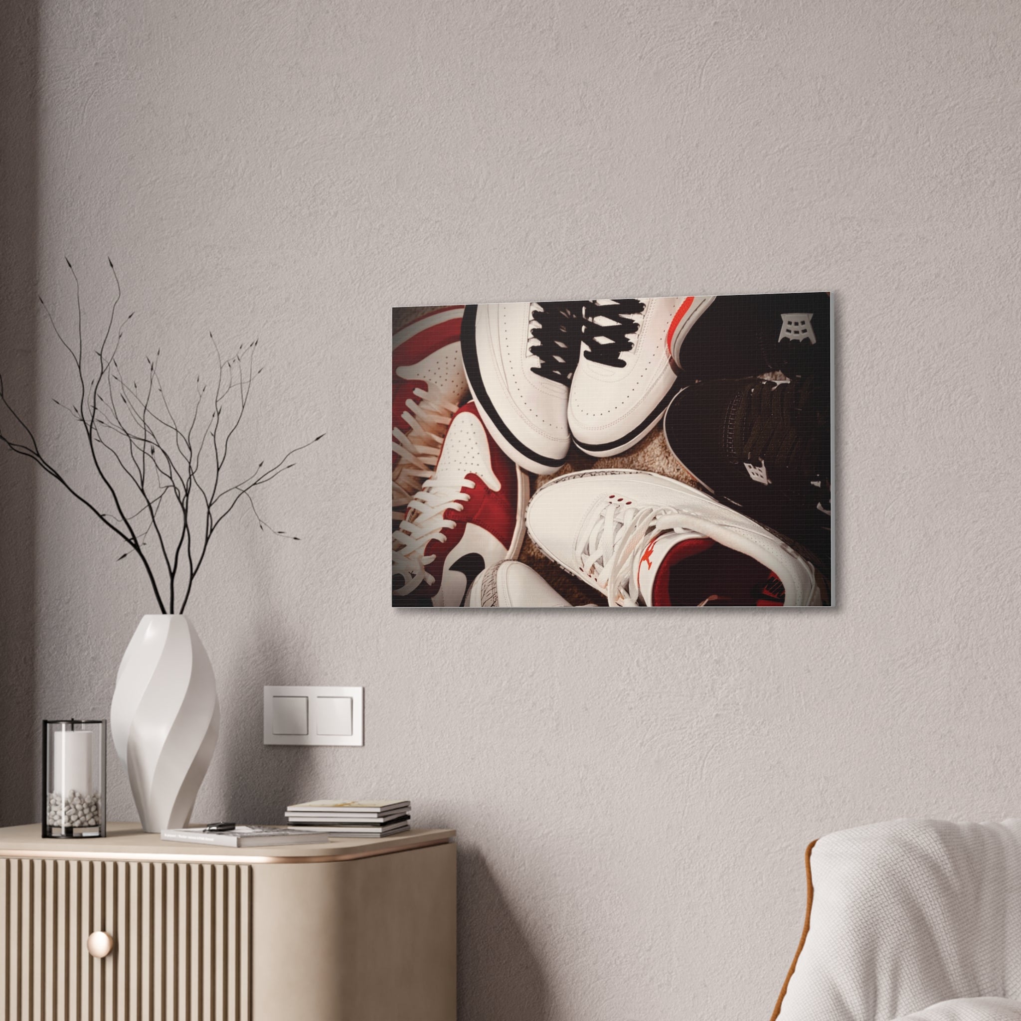 Sneaker Canvas Wall Art - Stretched 0.75" Shoe Print