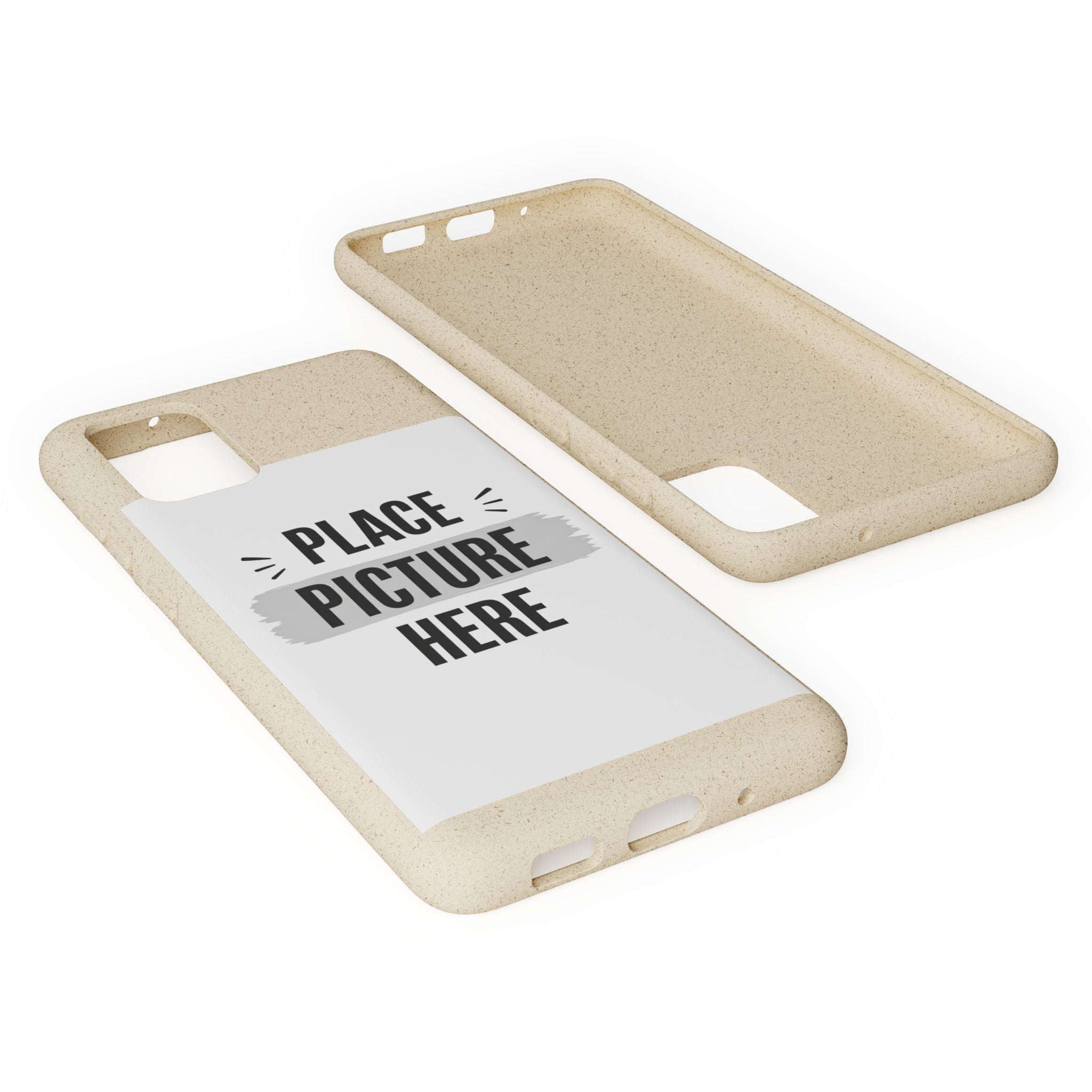 Biodegradable Phone Case — Eco-Friendly Customizable "Place Picture Here" Design
