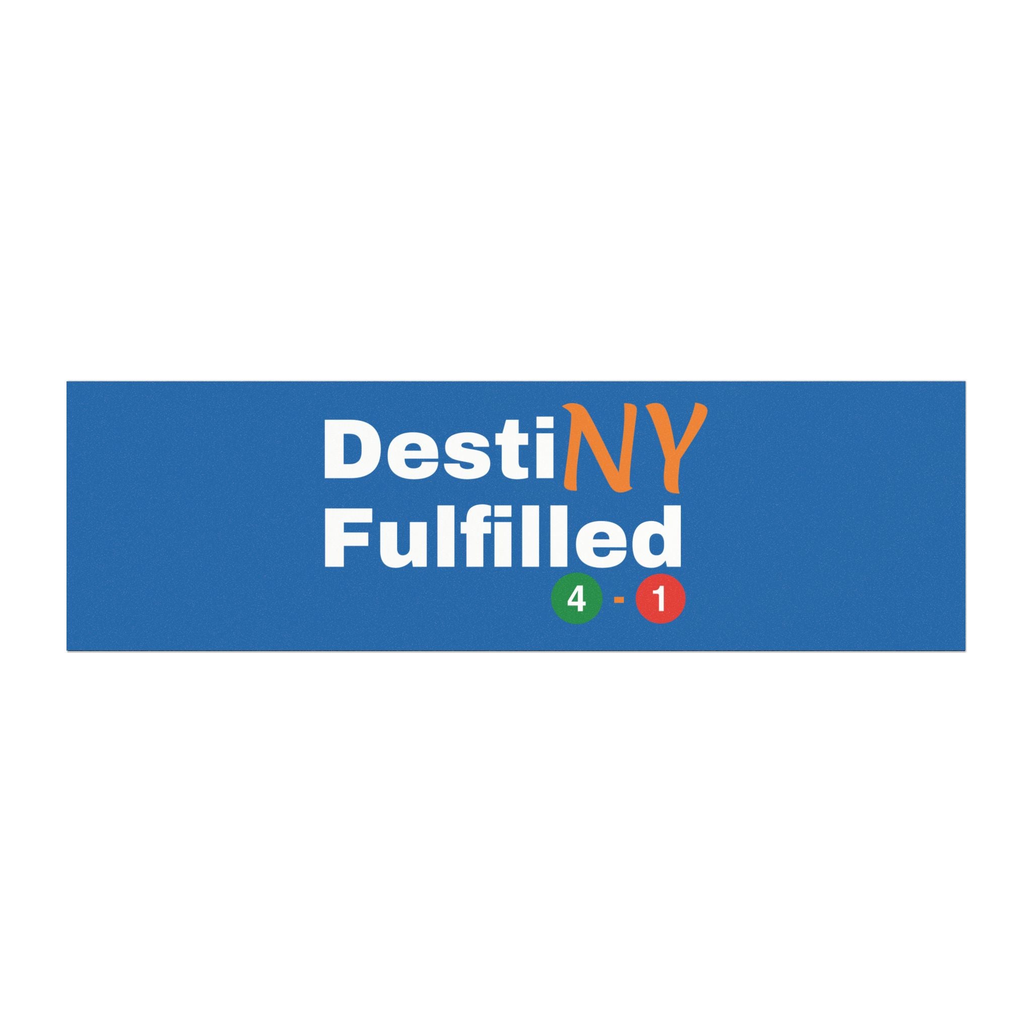 "DestiNY Fulfilled" Car Magnet — 53 Years in the Making (New York Championship)