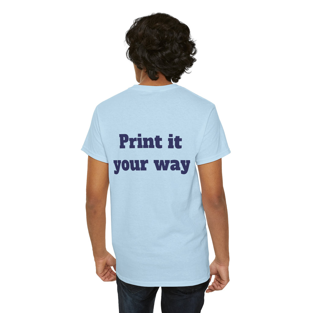 Personalized Graphic Tee for School, Team & Club — "Designed by You" Unisex T-Shirt
