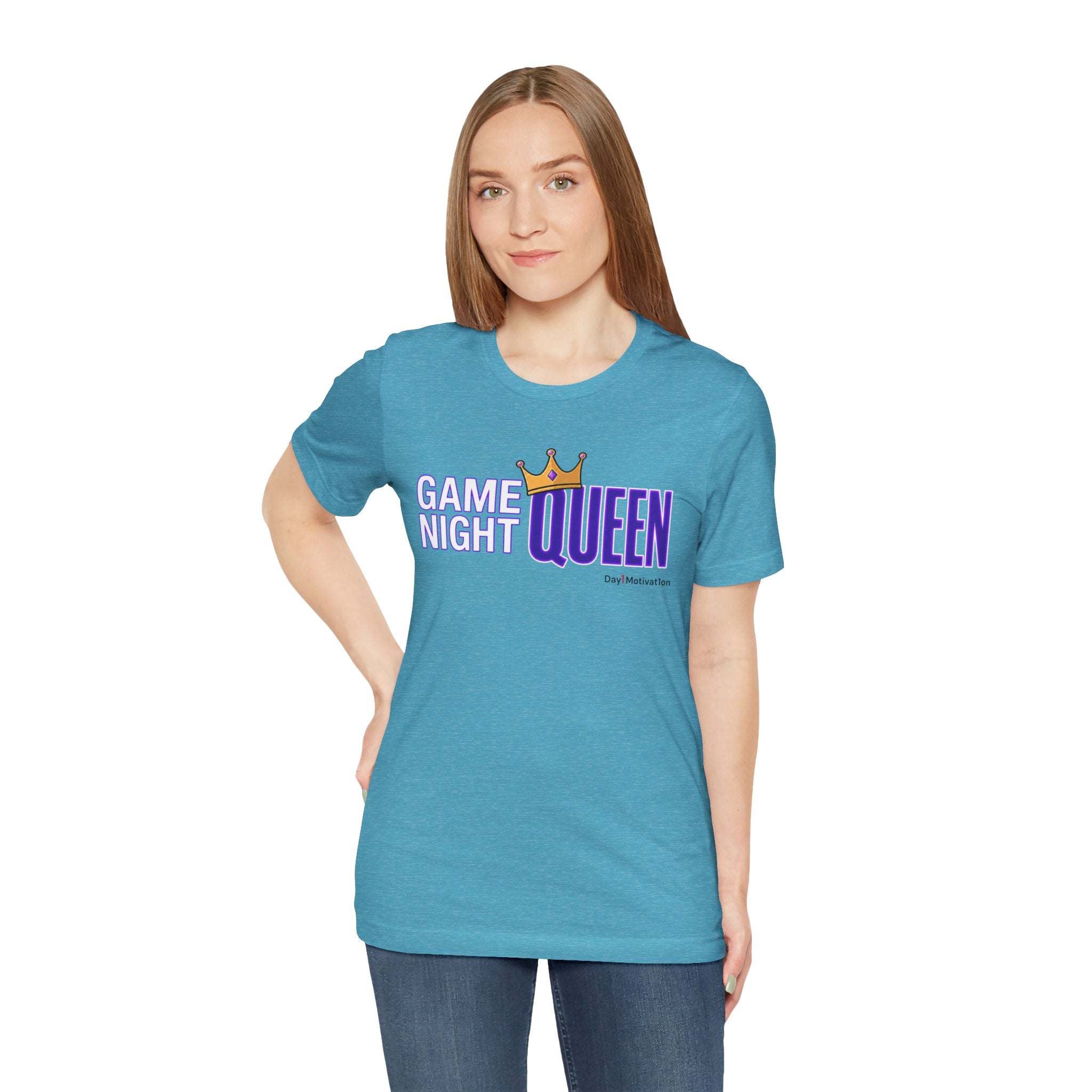 Game Night Queen T-Shirt — Graphic Tee for Game Nights & Parties