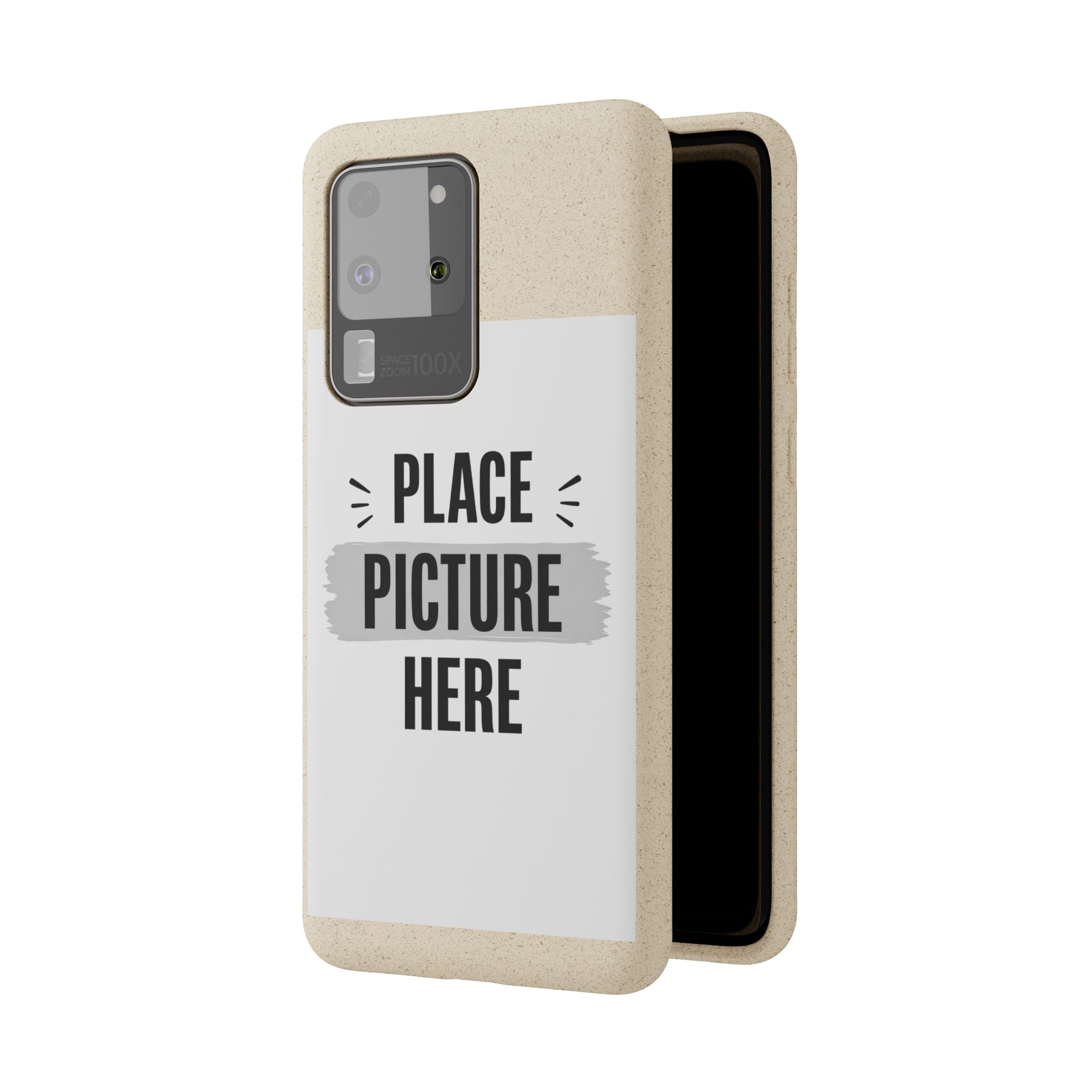 Biodegradable Phone Case — Eco-Friendly Customizable "Place Picture Here" Design