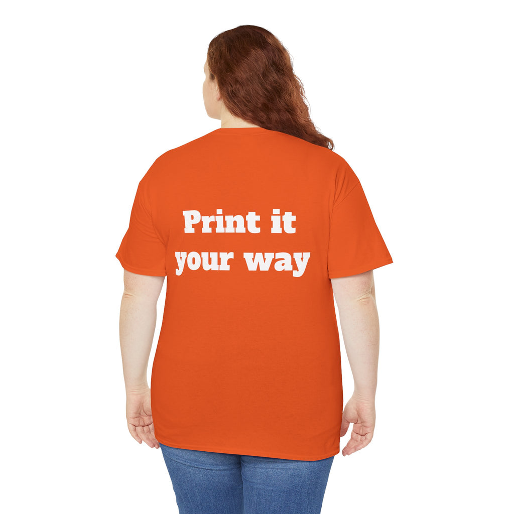 Personalized Graphic Tee for School, Team & Club — "Designed by You" Unisex T-Shirt