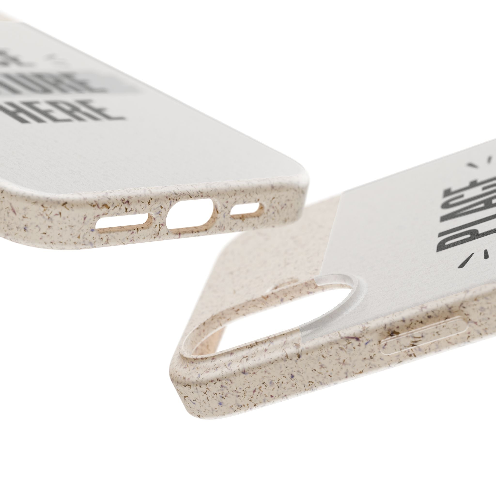 Biodegradable Phone Case — Eco-Friendly Customizable "Place Picture Here" Design