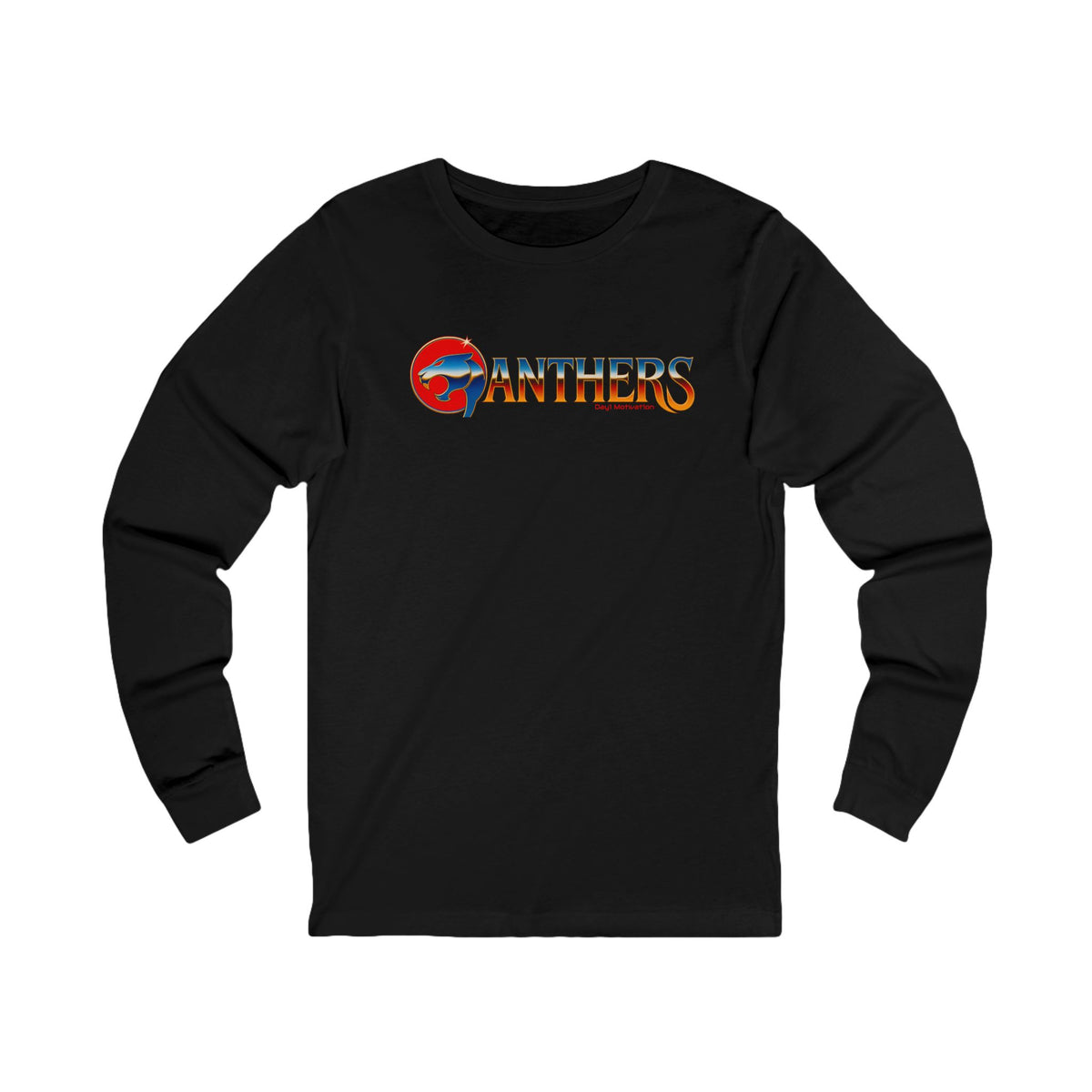 Panther Logo Long Sleeve Tee — Vintage Sport Team Shirt