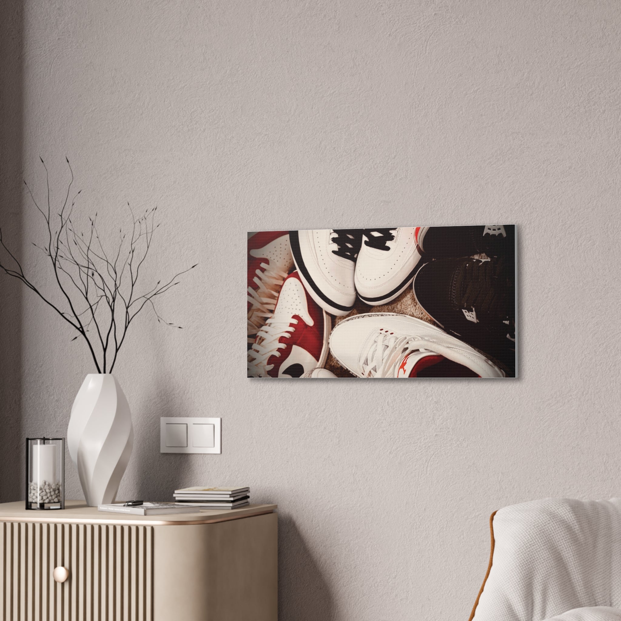 Sneaker Canvas Wall Art - Stretched 0.75" Shoe Print