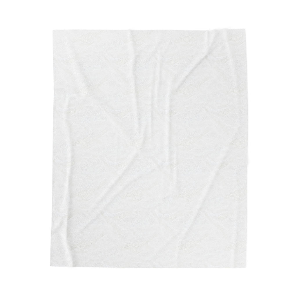 Varina Route 5 Logo Velveteen Plush Blanket – Soft Navy Throw