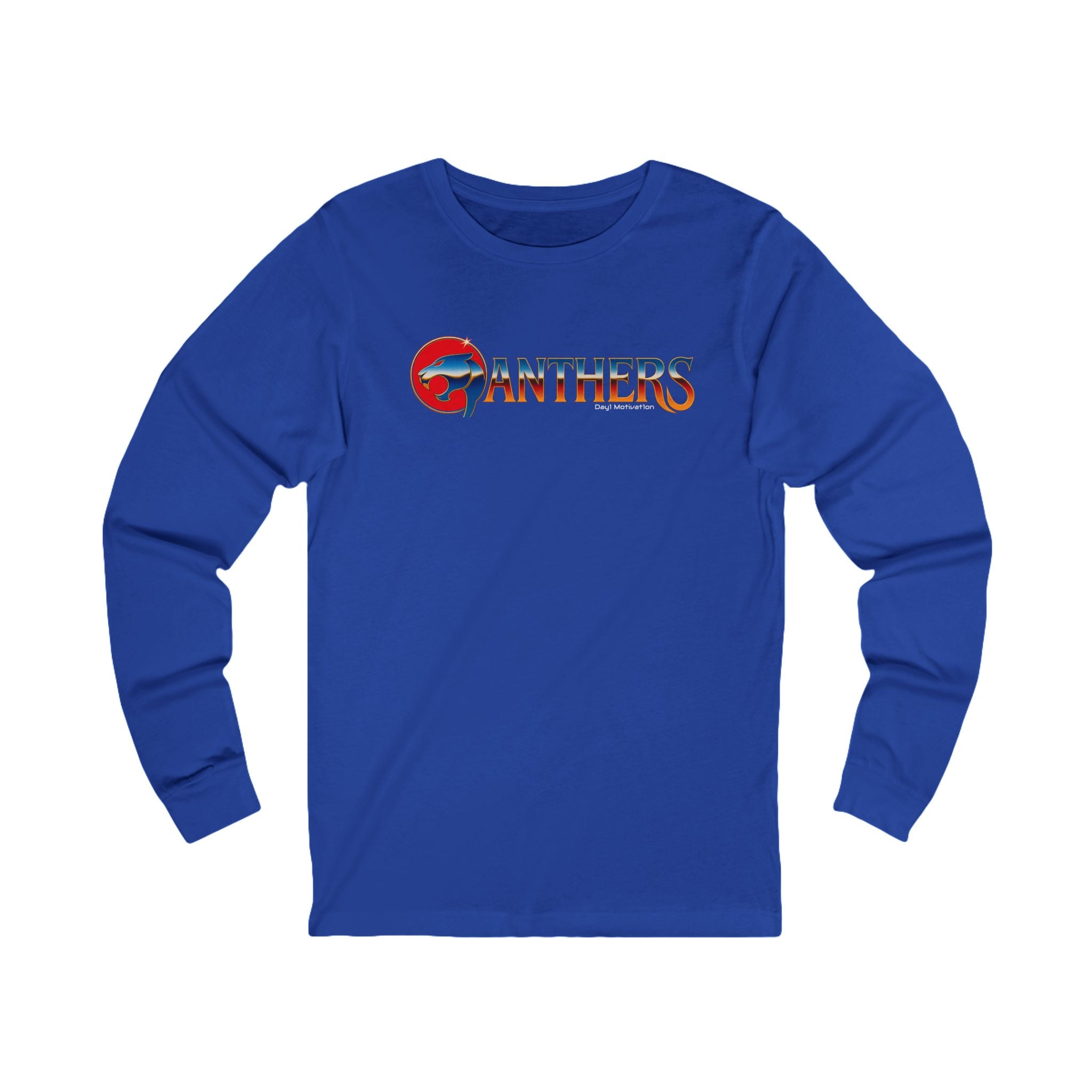 Panther Logo Long Sleeve Tee — Vintage Sport Team Shirt