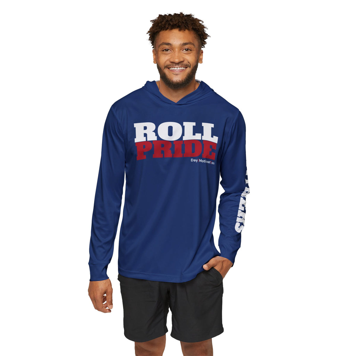 Panther Pride Football Warmup Hoodie (AOP) - Royal