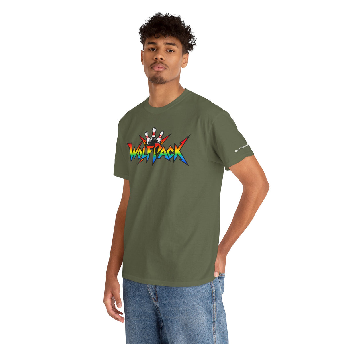 "Wolfpack Force" Bowling Tee — Graphic T-Shirt