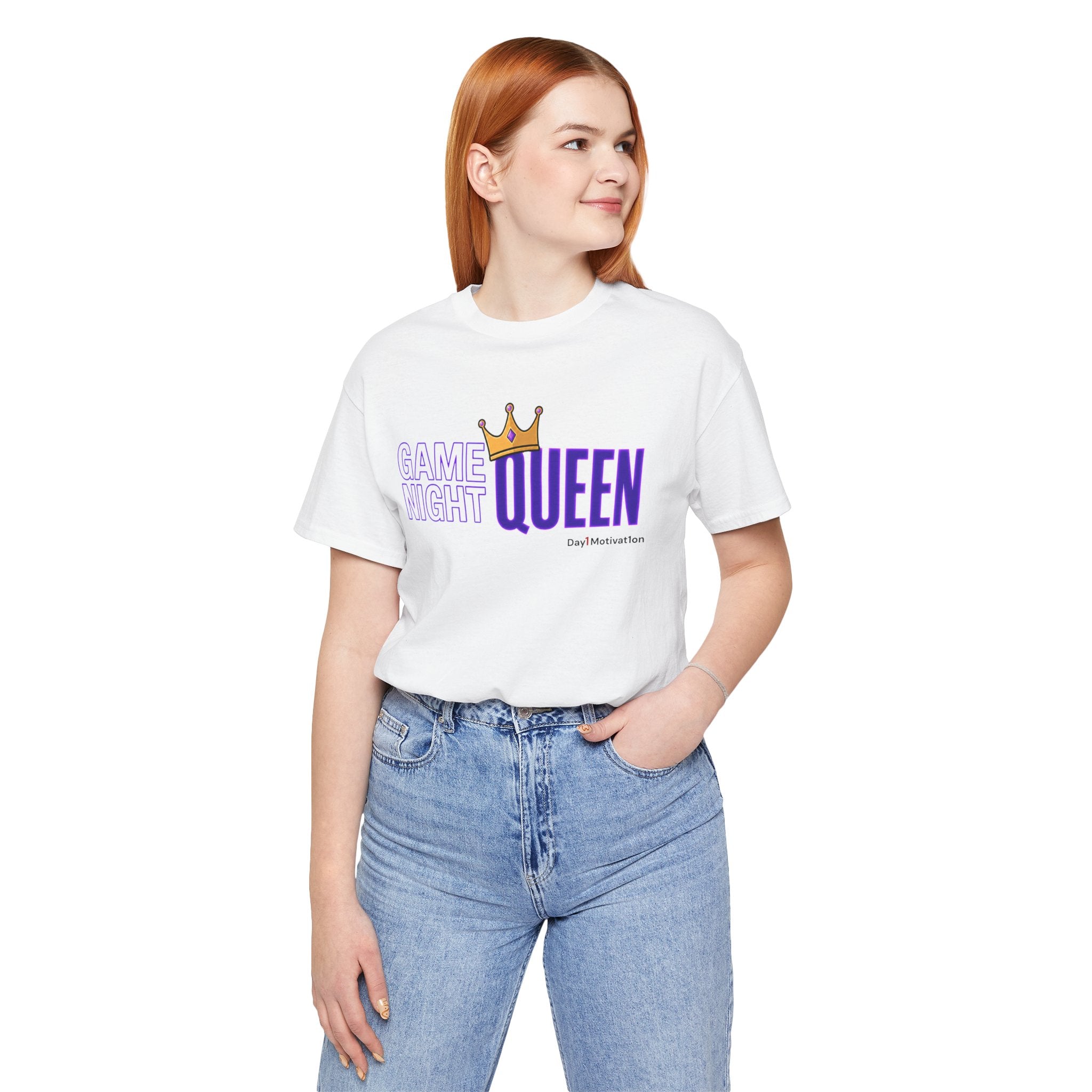 Game Night Queen T-Shirt — Graphic Tee for Game Nights & Parties