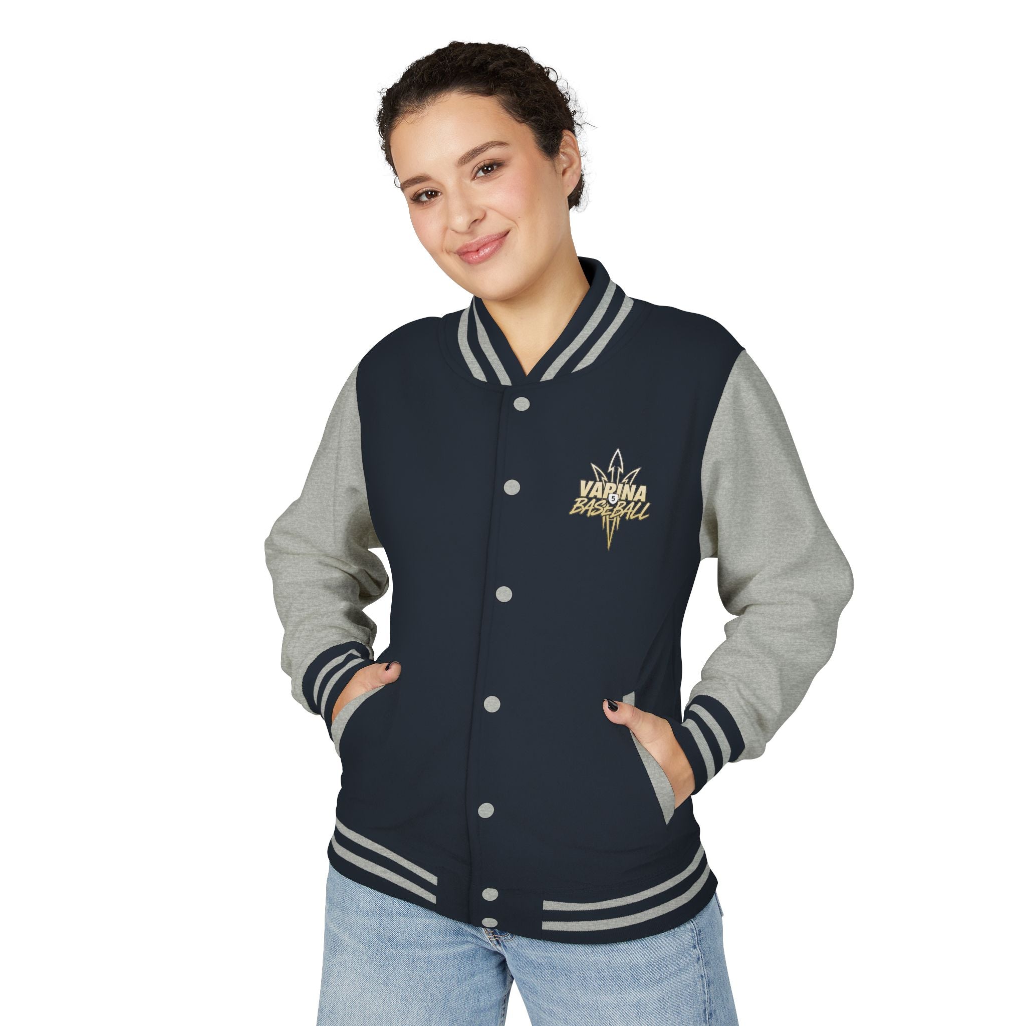 Varina Blue Devils Letterman Jacket — Personalized with name on back