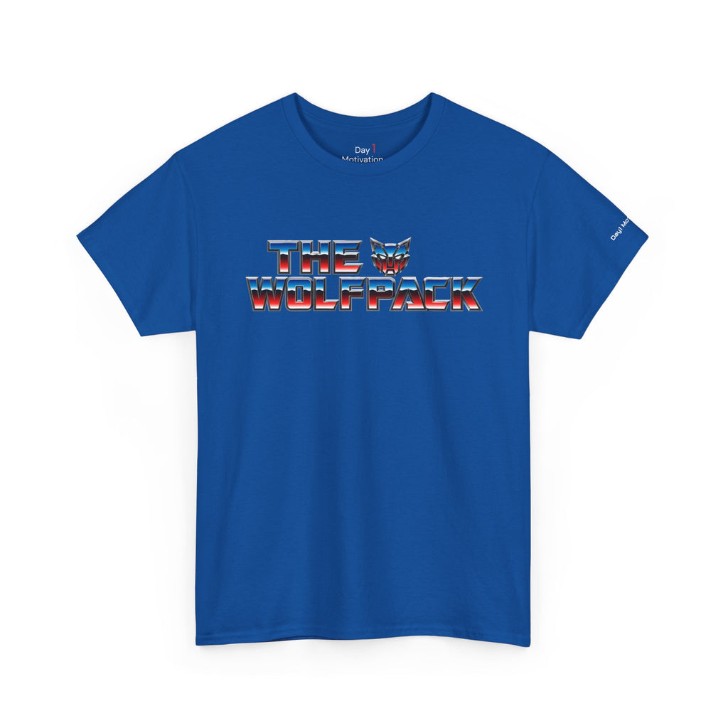 Wolfpack Graphic Tee — Retro Transformers-Inspired Logo