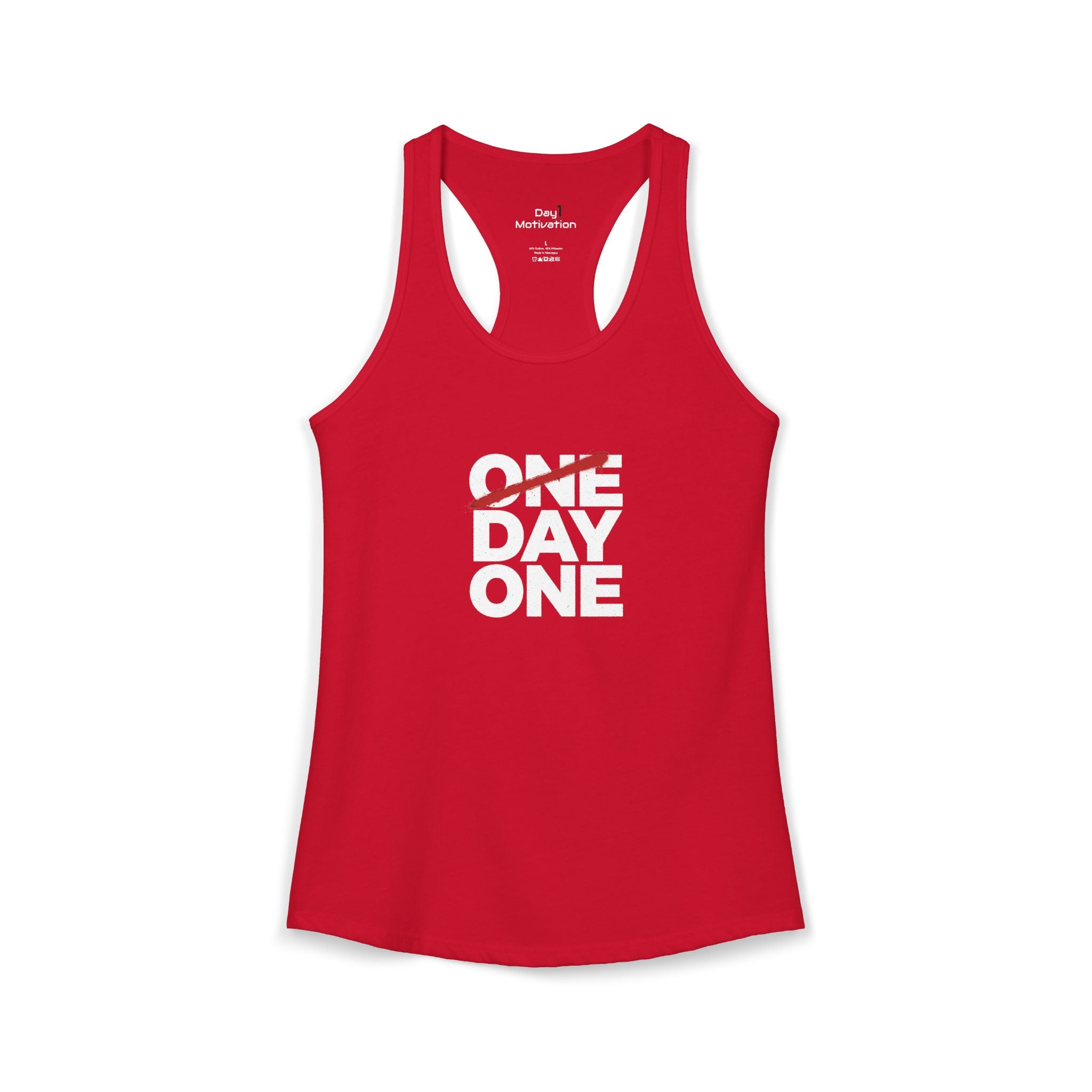 "Day One" - Women's Ideal Racerback Tank