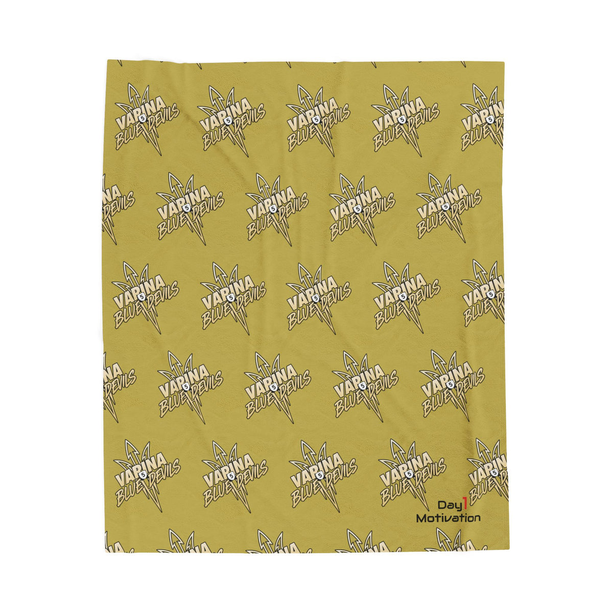 Varina Blue Devils Gold Velveteen Stadium Blanket